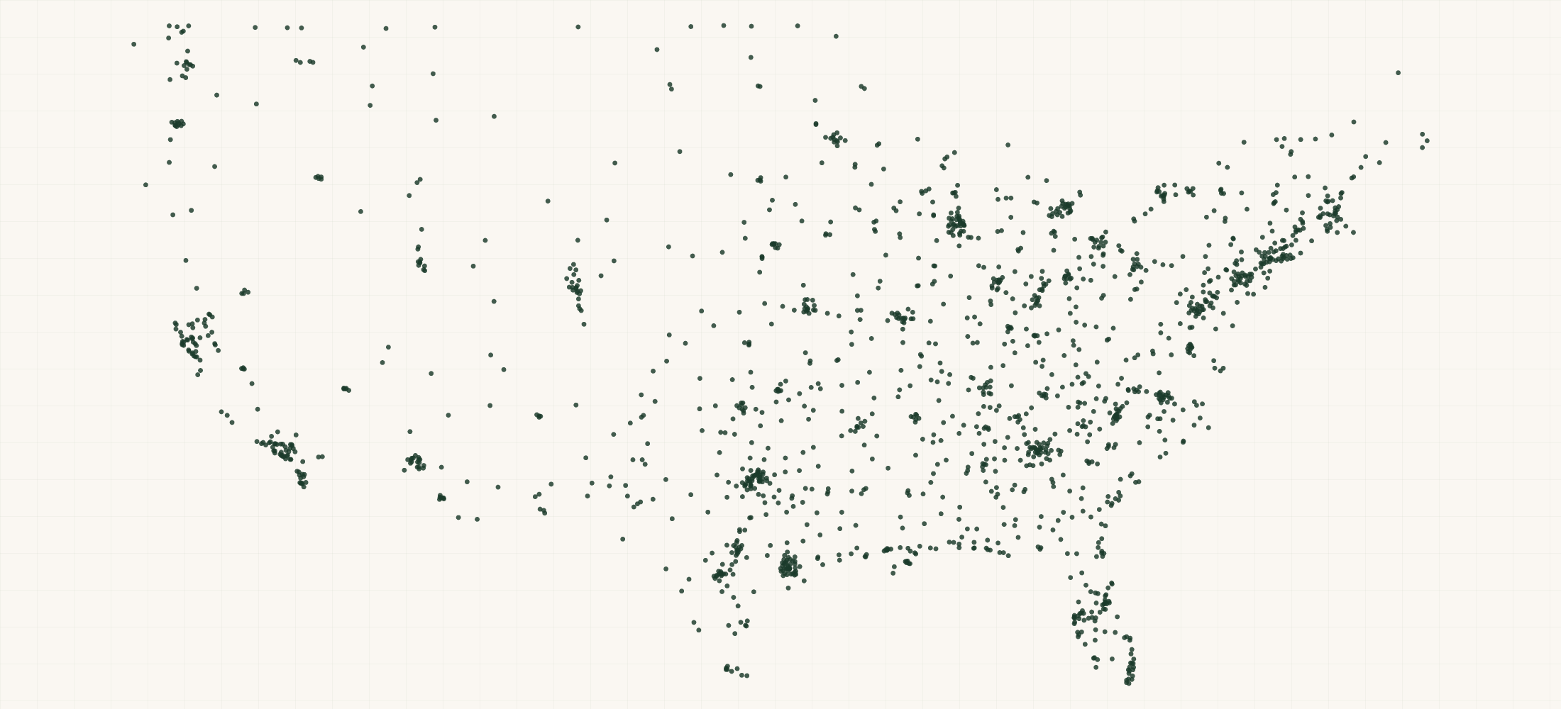 Map of where the Mizuno For Quote Retailers are