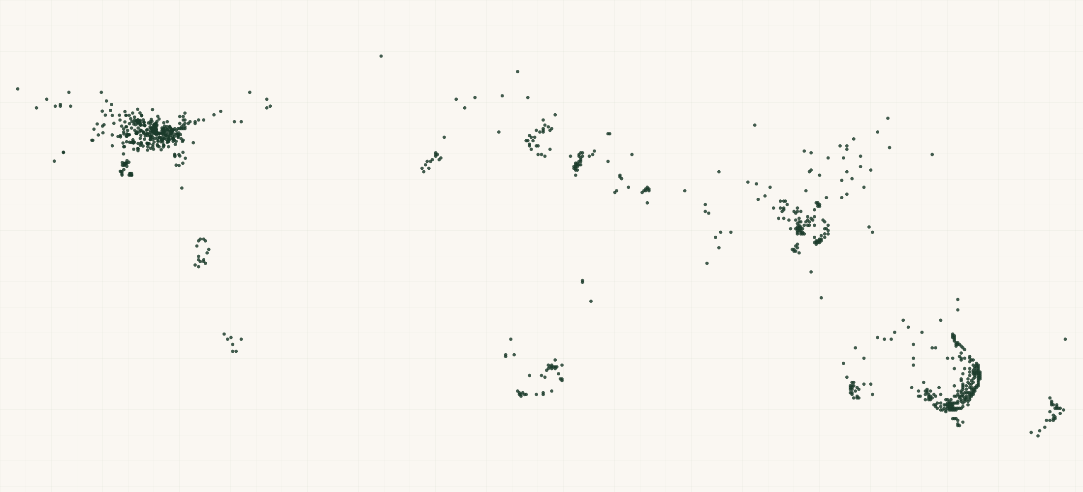 Map of where the Mont Marte Retailers are