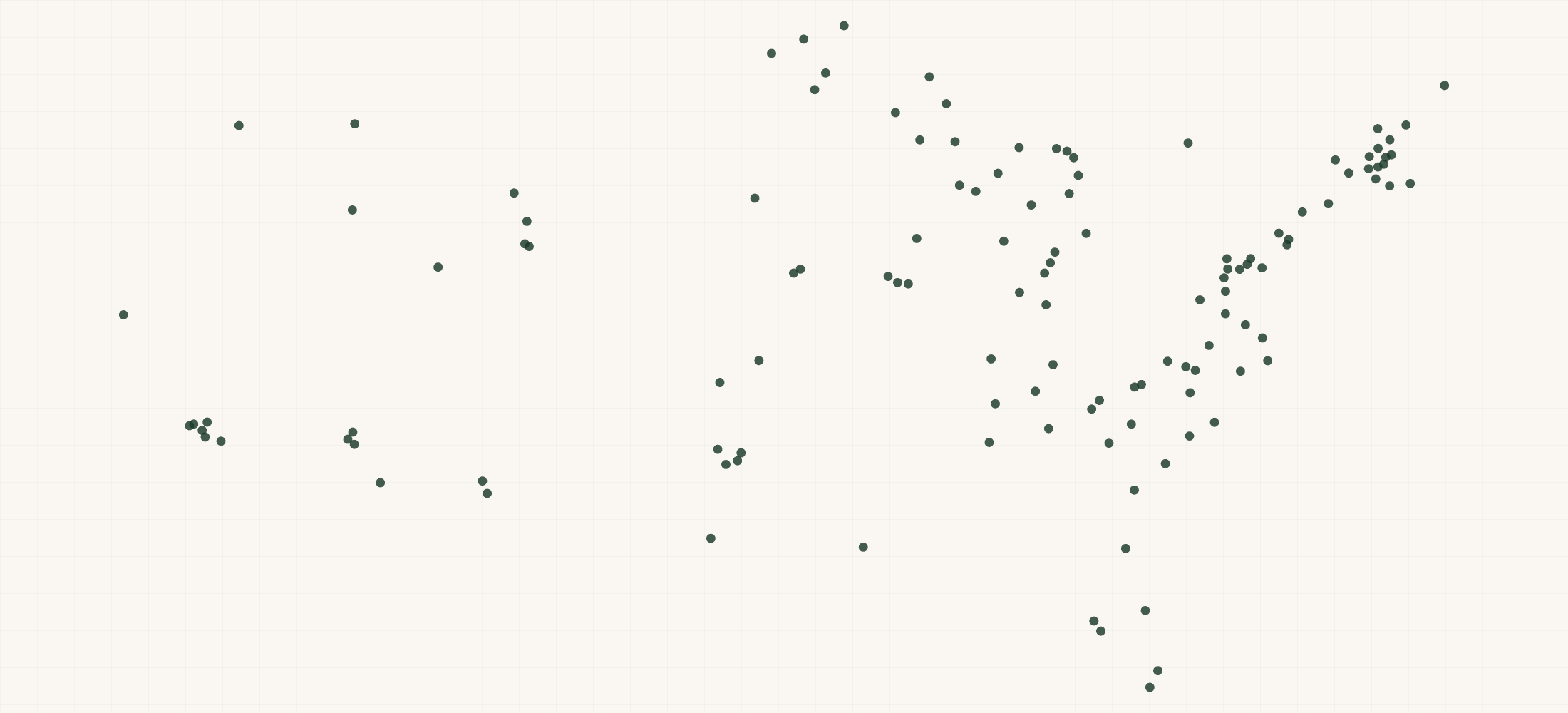 Map of where the Mosquito Squad Locations are