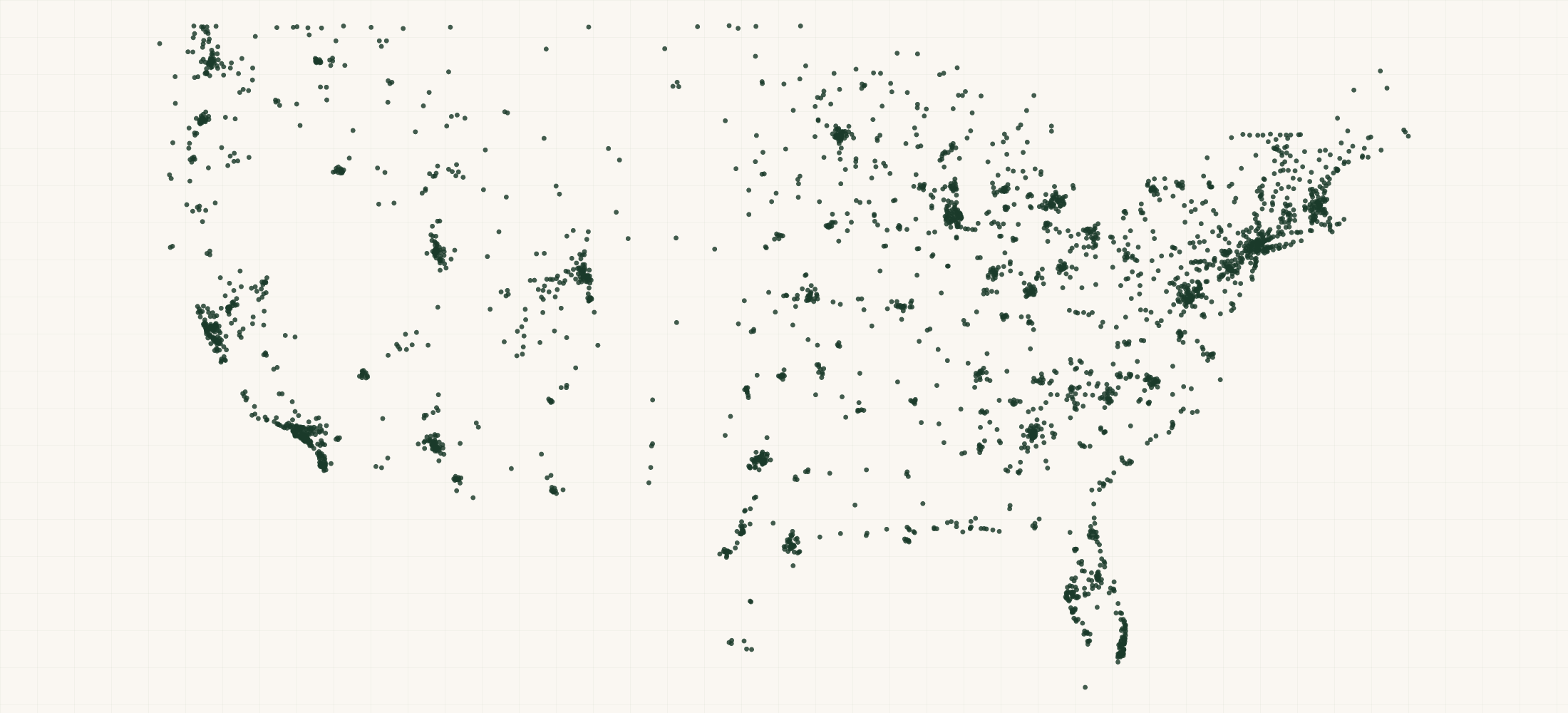 Map of where the Muc-Off Retailers are
