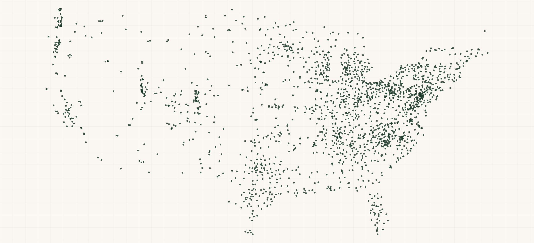 Map of where the Muck Boot Company Retailers are