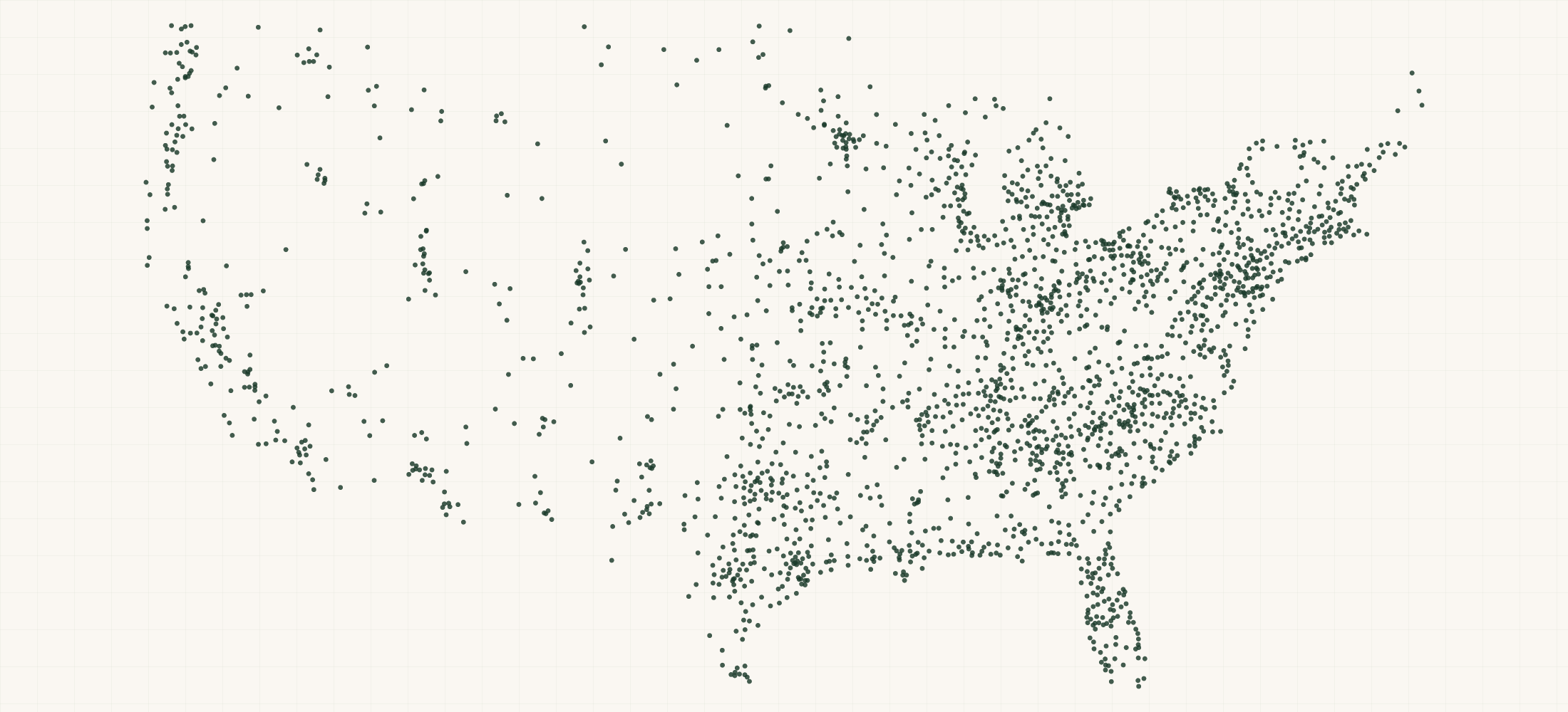 Map of where the Muck Boots Retailers are