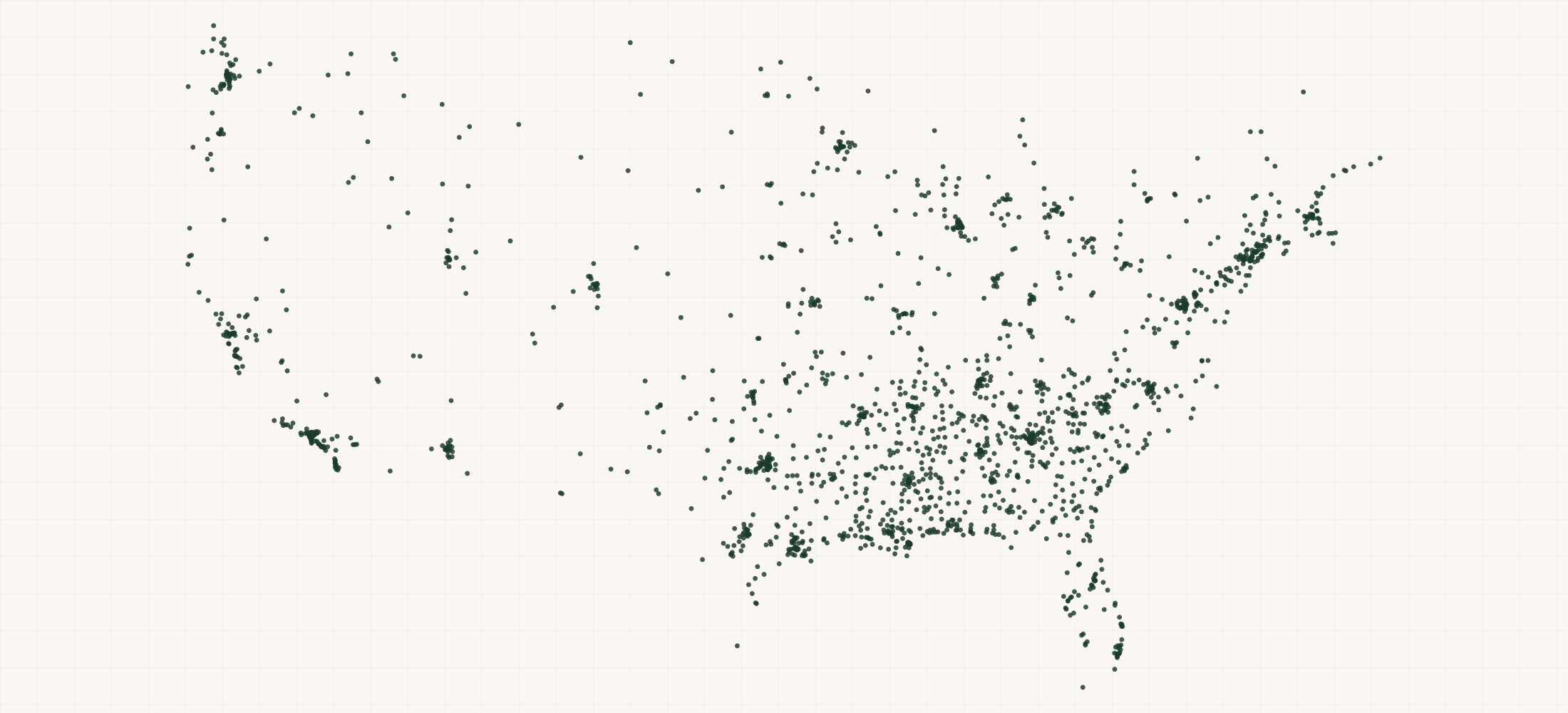 Map of where the Musee Bath Retailers are