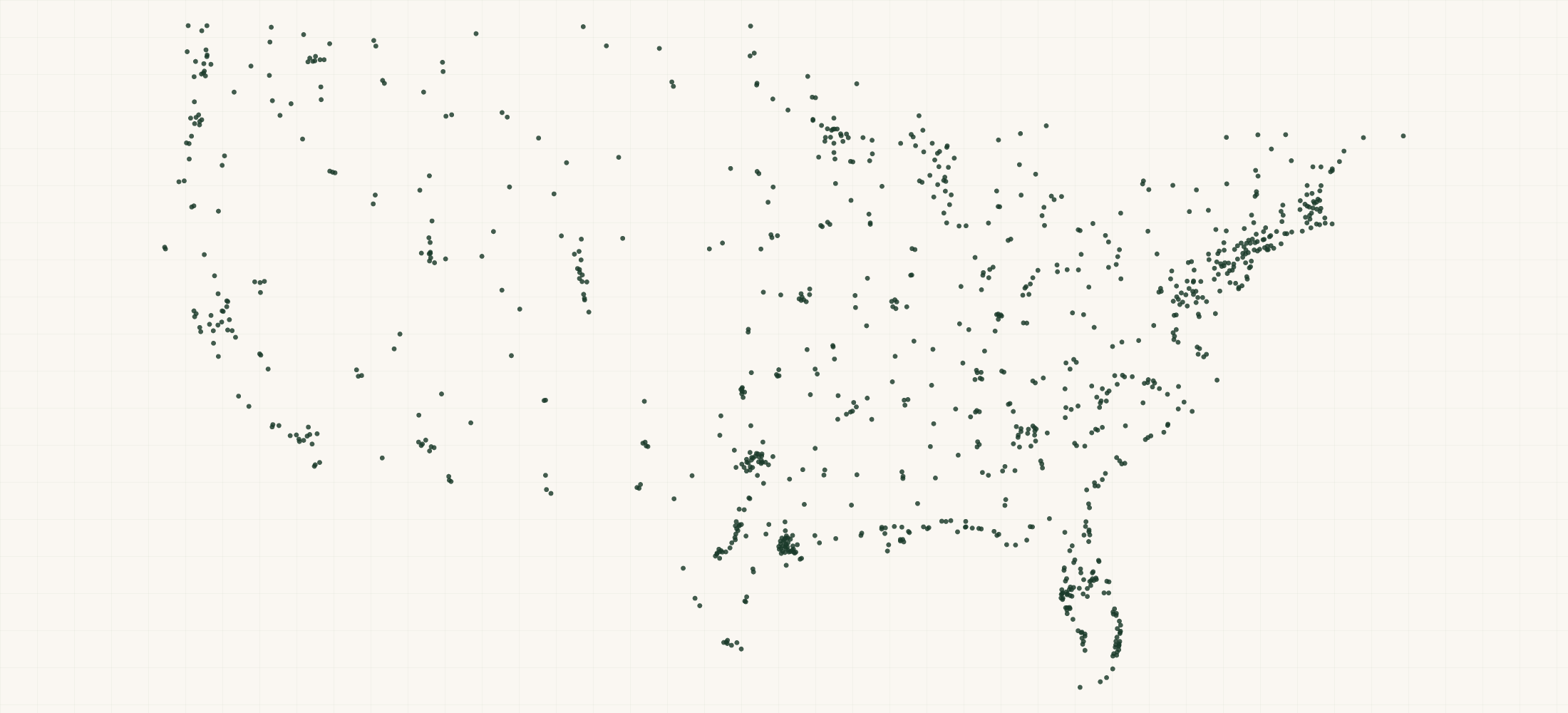 Map of where the Mustad Retailers are