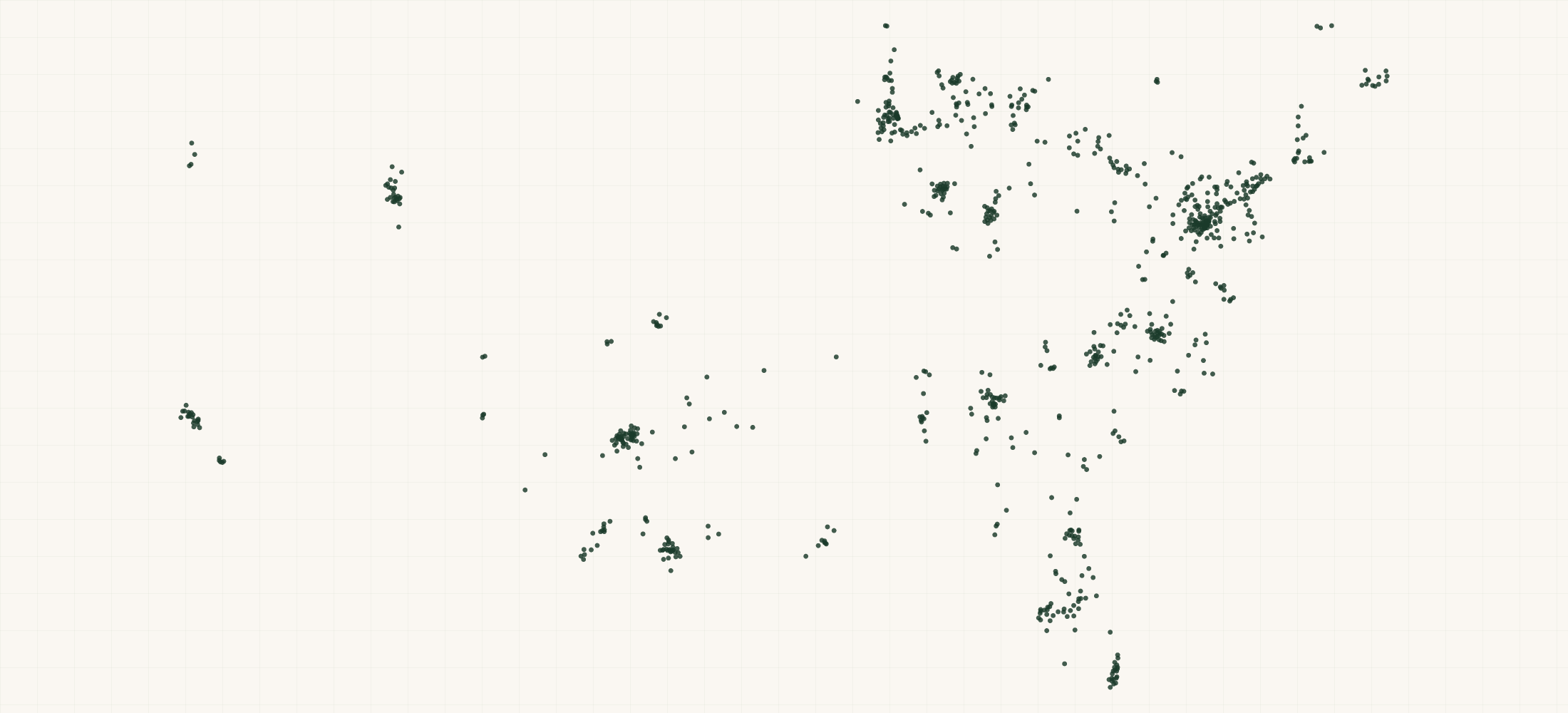 Map of where the MyEyeDr. Office Locations are