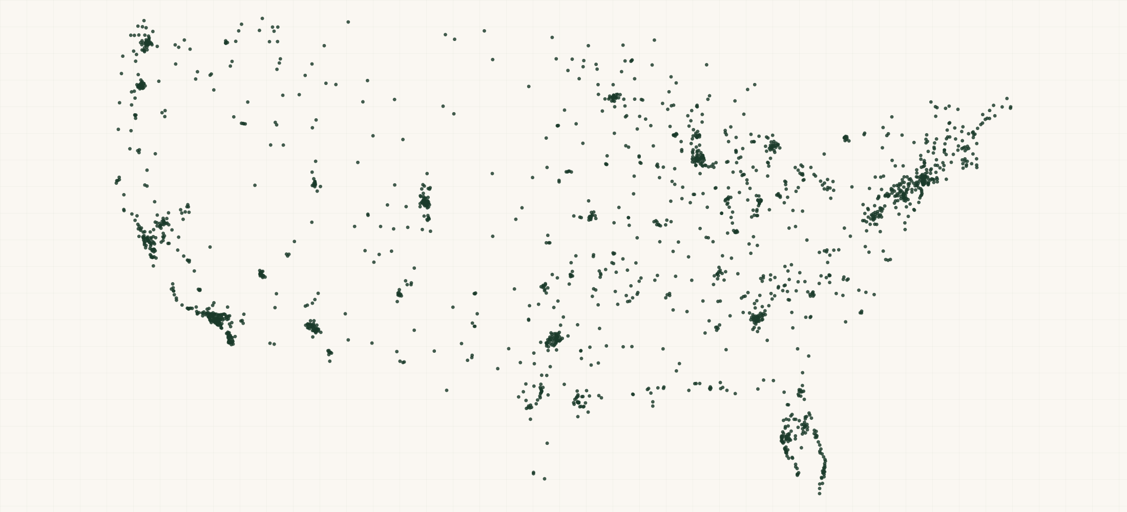 Map of where the Natural Factors United States Retailers are