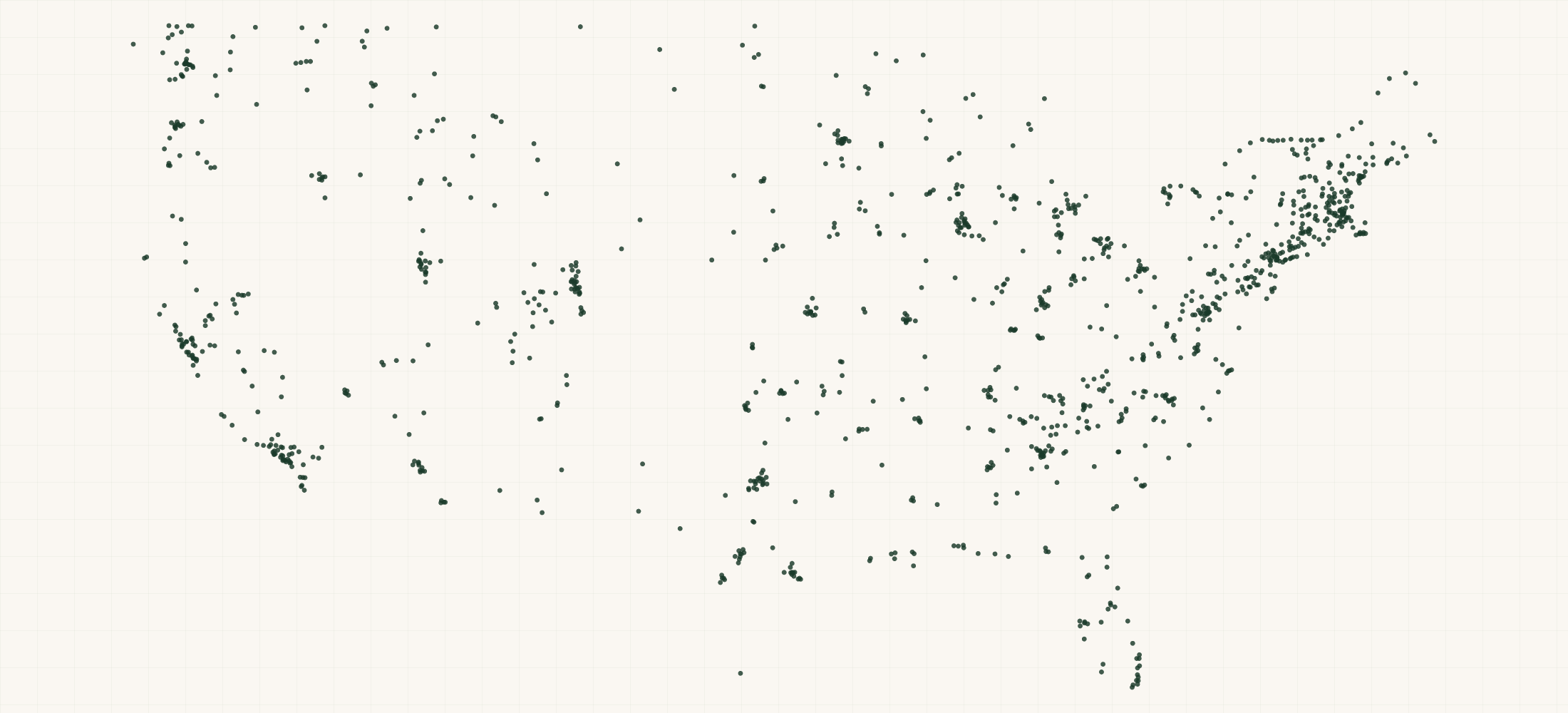 Map of where the NEMO Retailers are