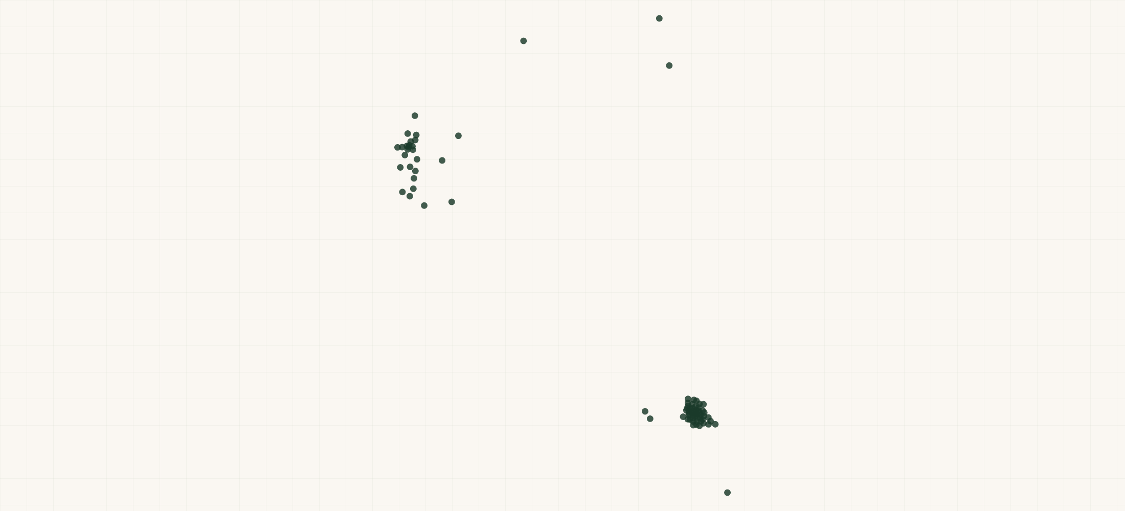 Map of where the Nevada HVAC Contractors are
