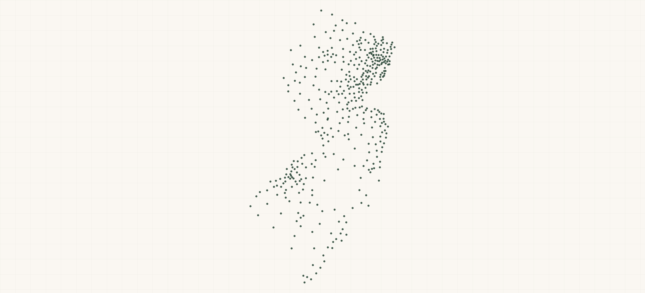 Map of where the New Jersey HVAC Contractors are