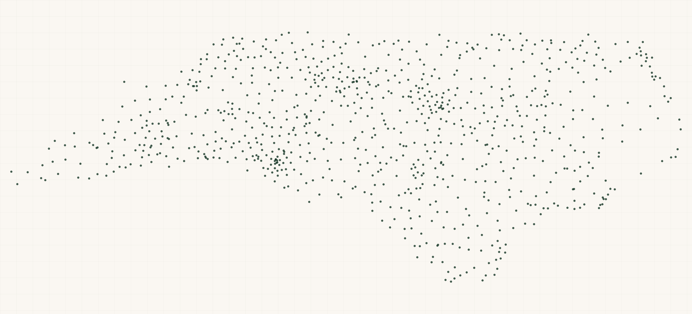 Map of where the North Carolina Nonprofits are
