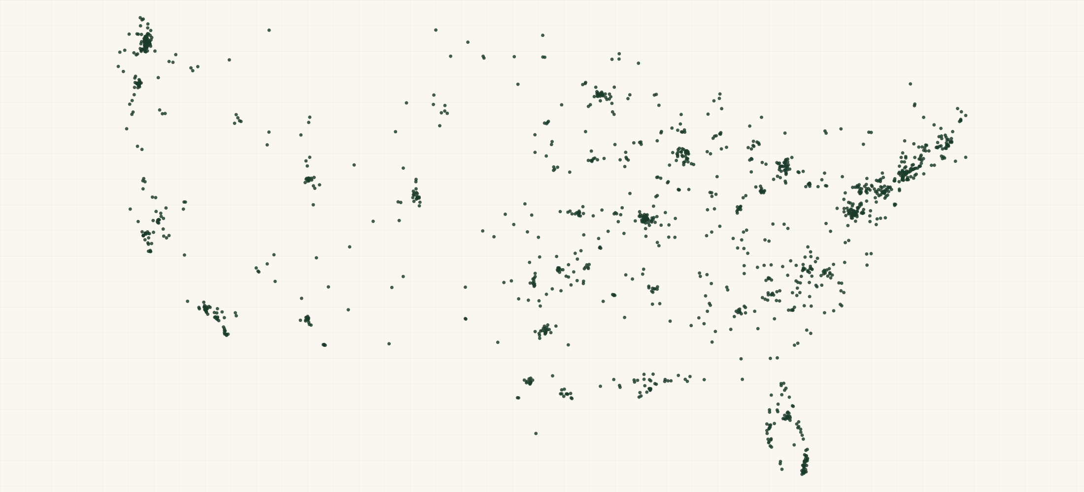 Map of where the nw77th Retailers are