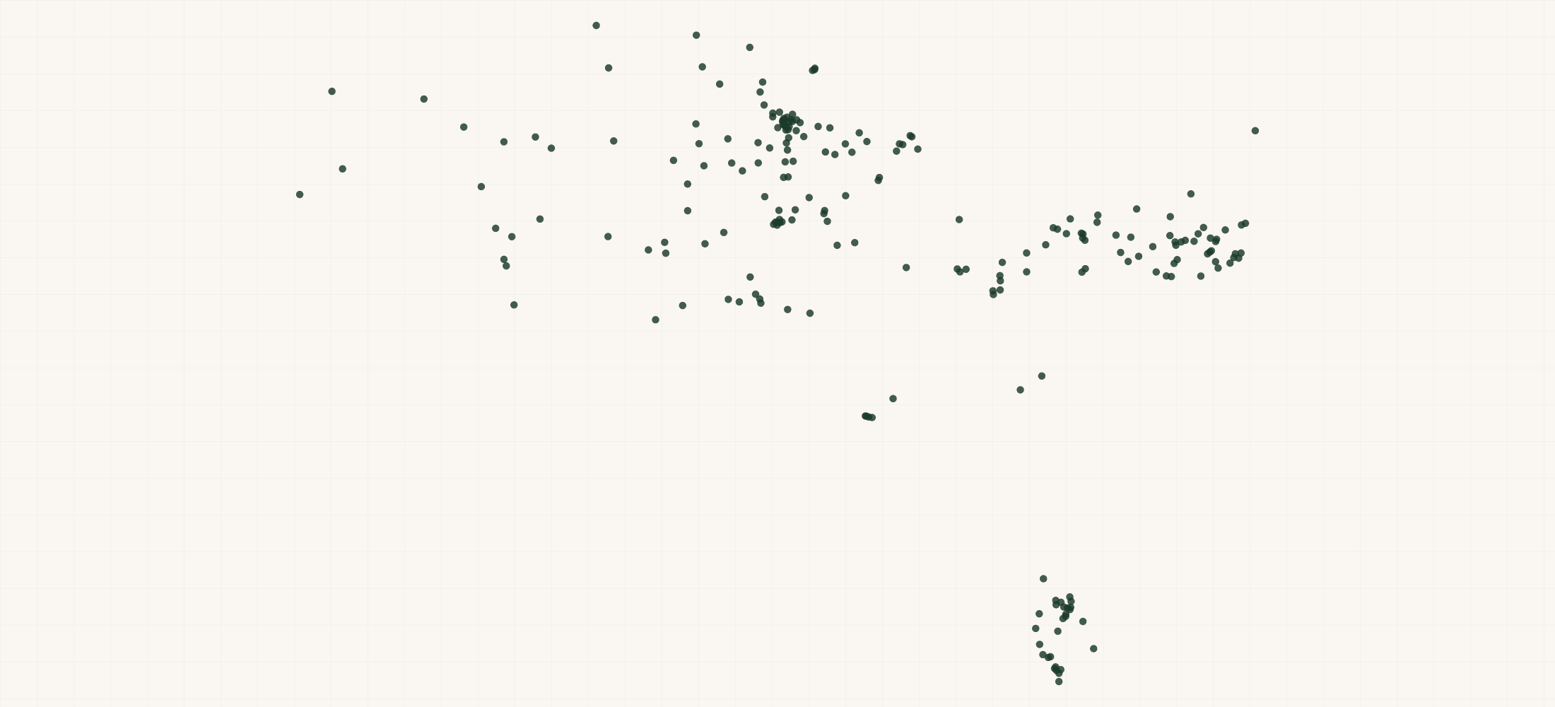 Map of where the Perkins Restaurant Locations are