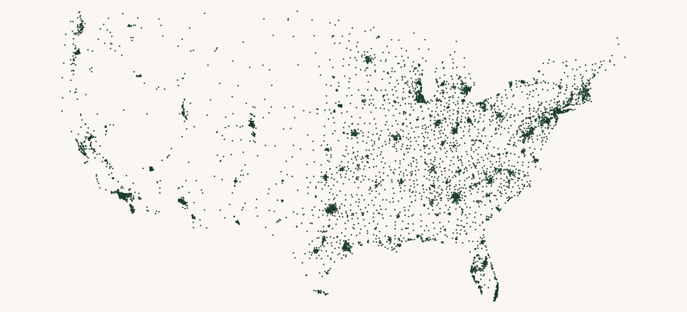 Map of where the Pet Life Unlimited Retailers are