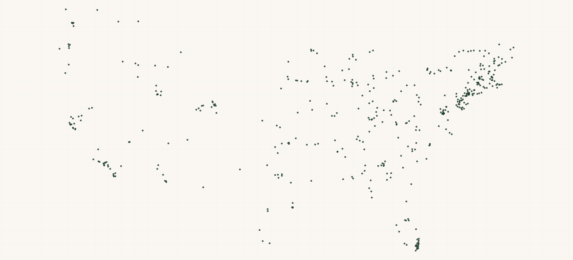 Map of where the Pinarello Retailers are