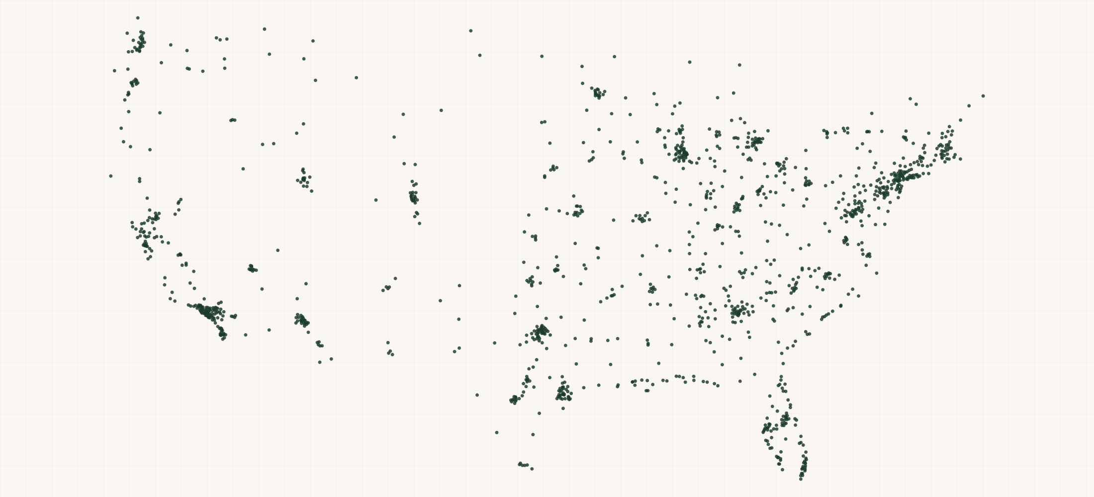 Map of where the Playground Intimate Wellness Retailers are