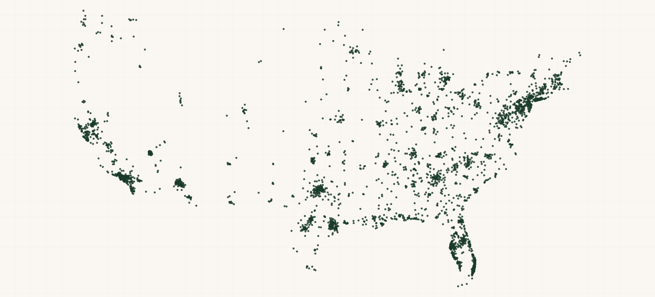 Map of where the Polaris Pool Retailers are