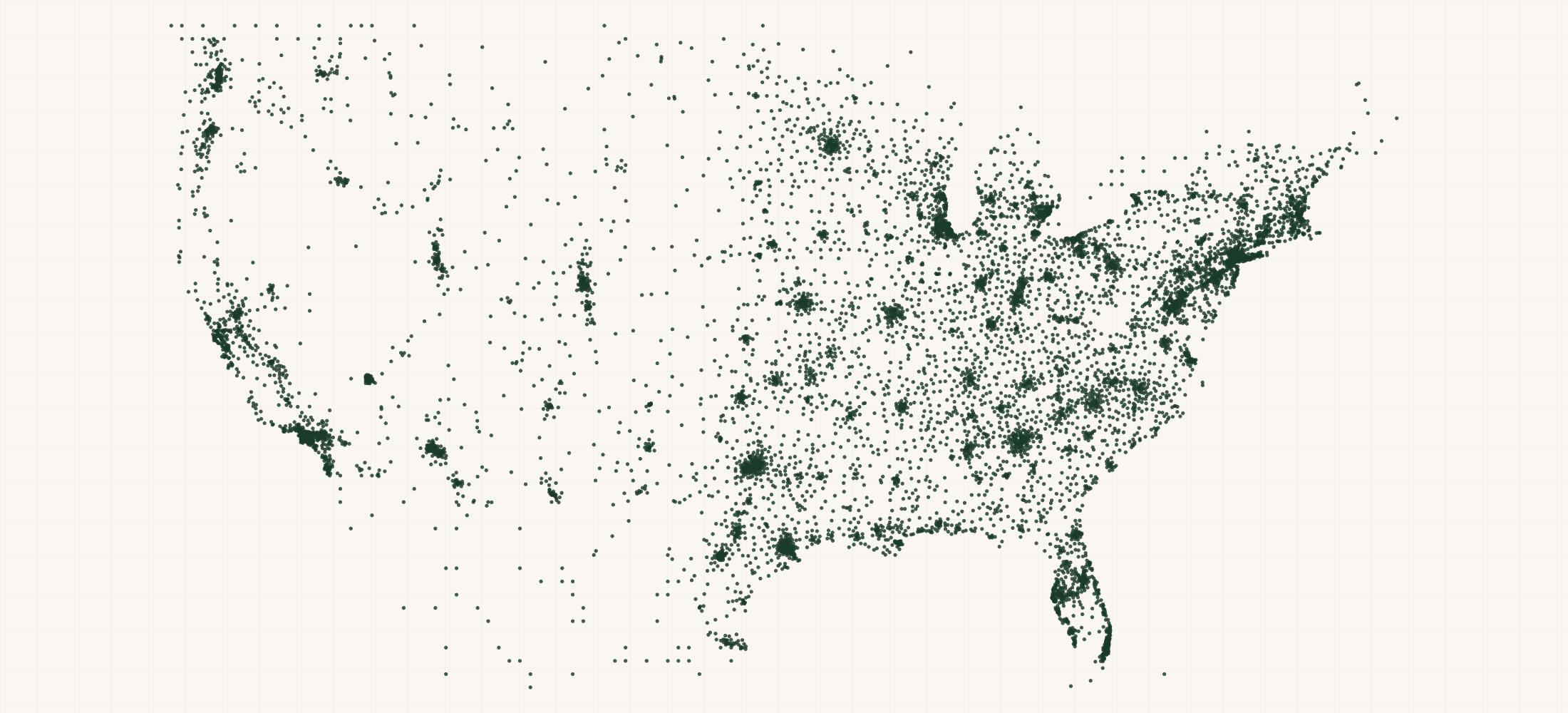 Map of where the POR-15 Retailers are