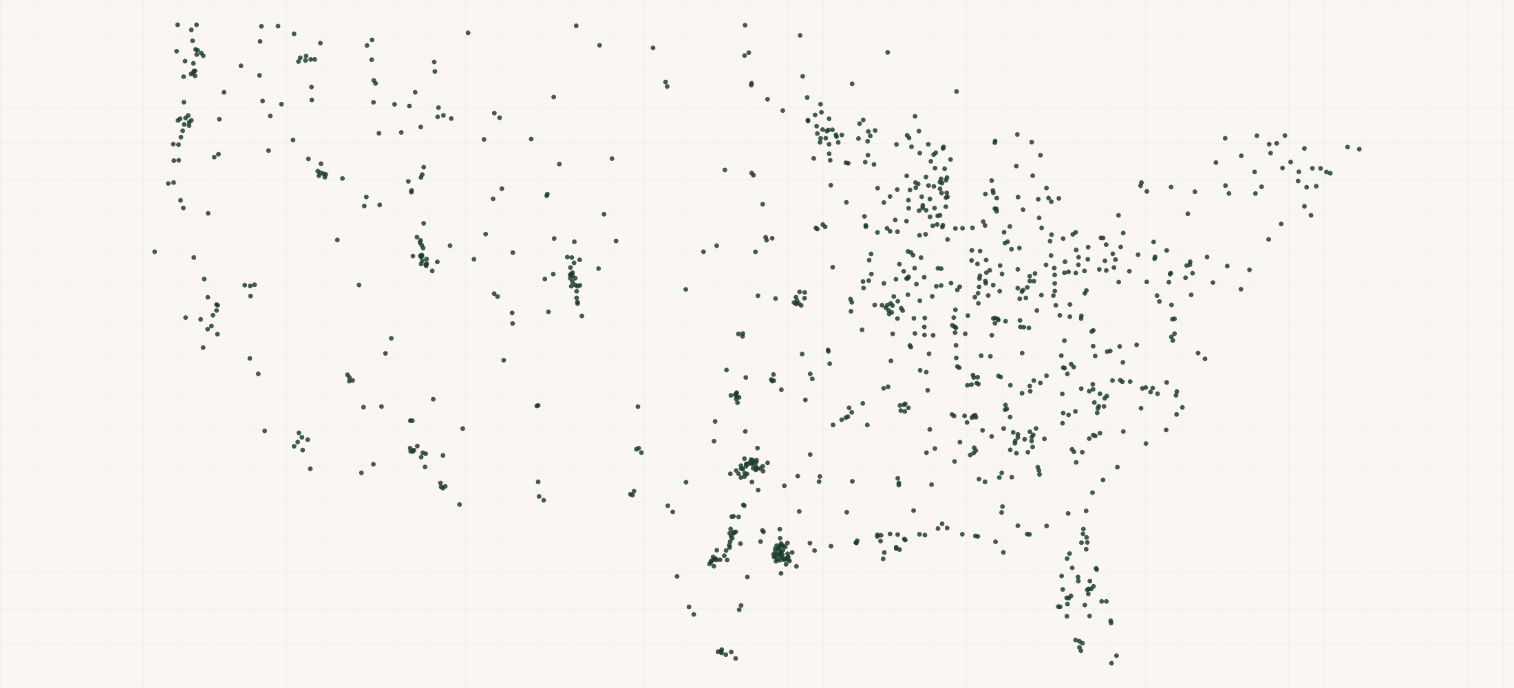 Map of where the Primos Retailers are