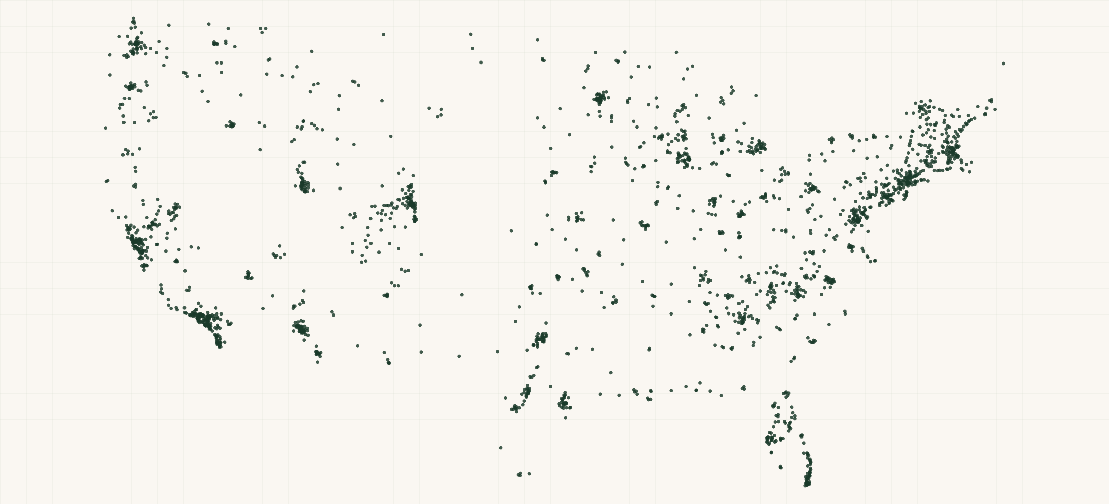 Map of where the Race Face Retailers are