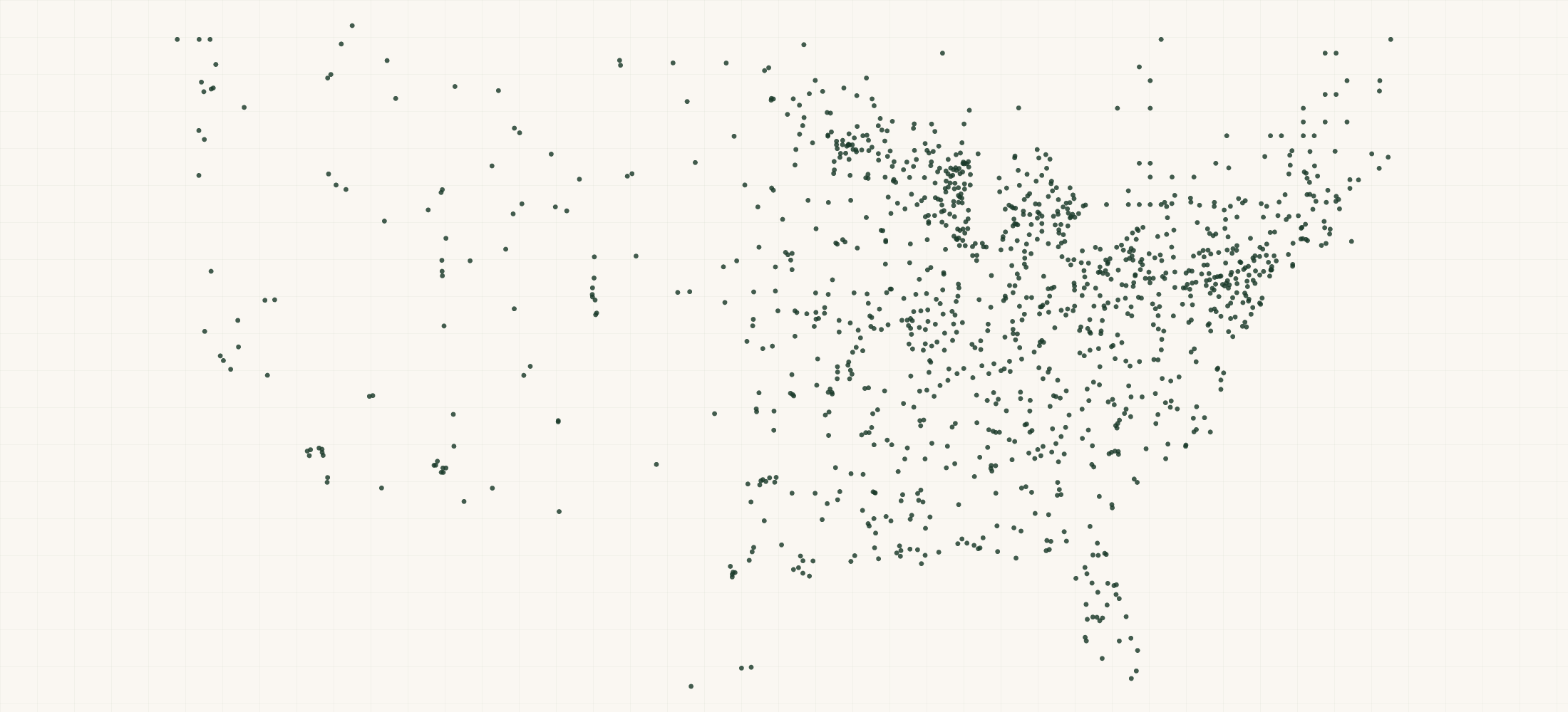 Map of where the Ravin Crossbows Retailers are