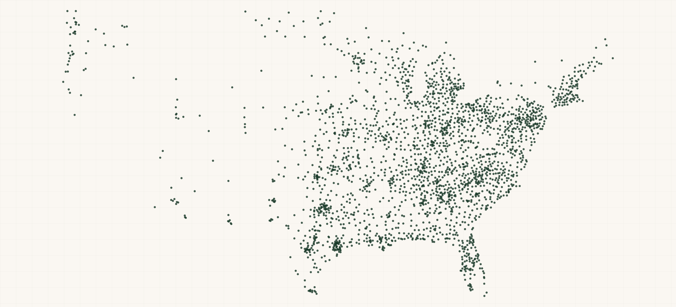 Map of where the Redmond Hunt Retailers are