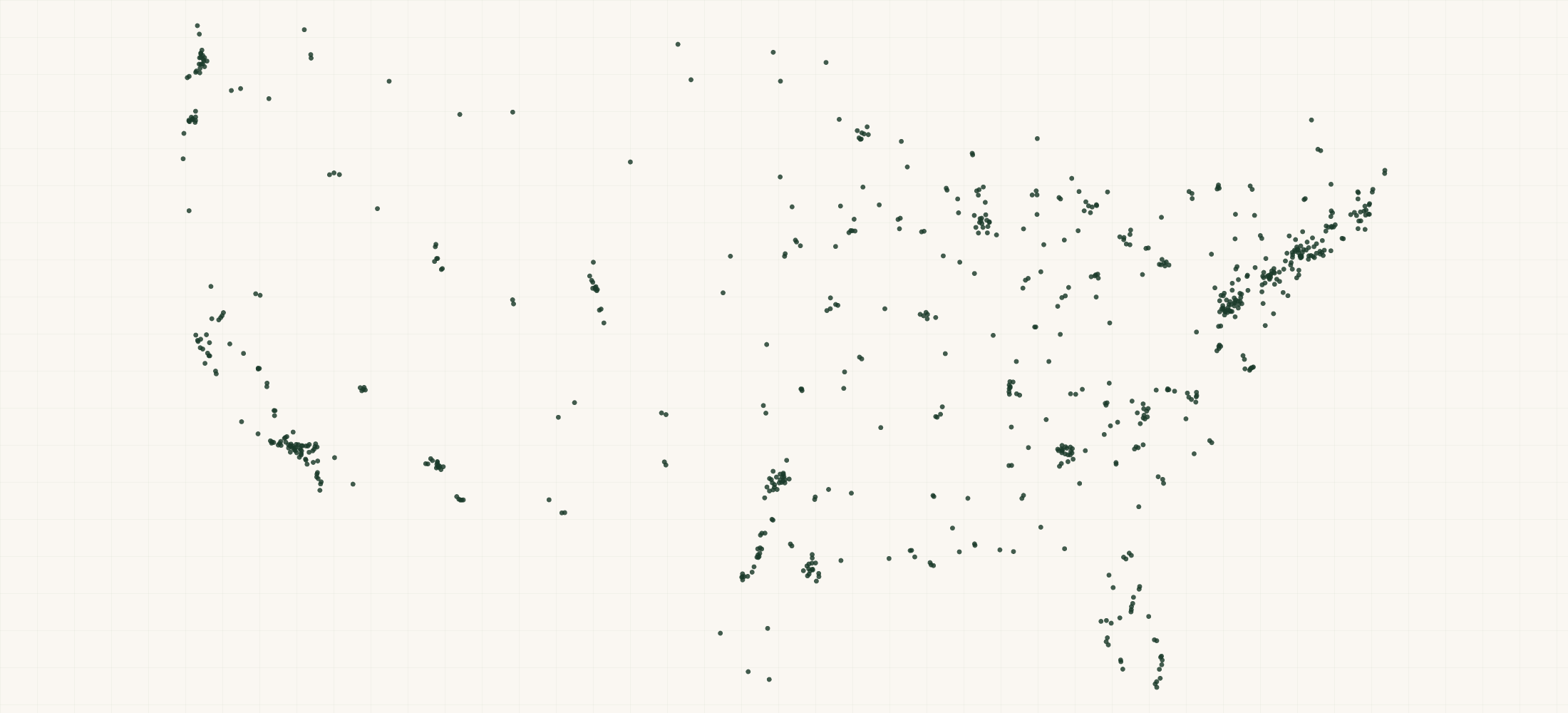 Map of where the Remo Retailers are