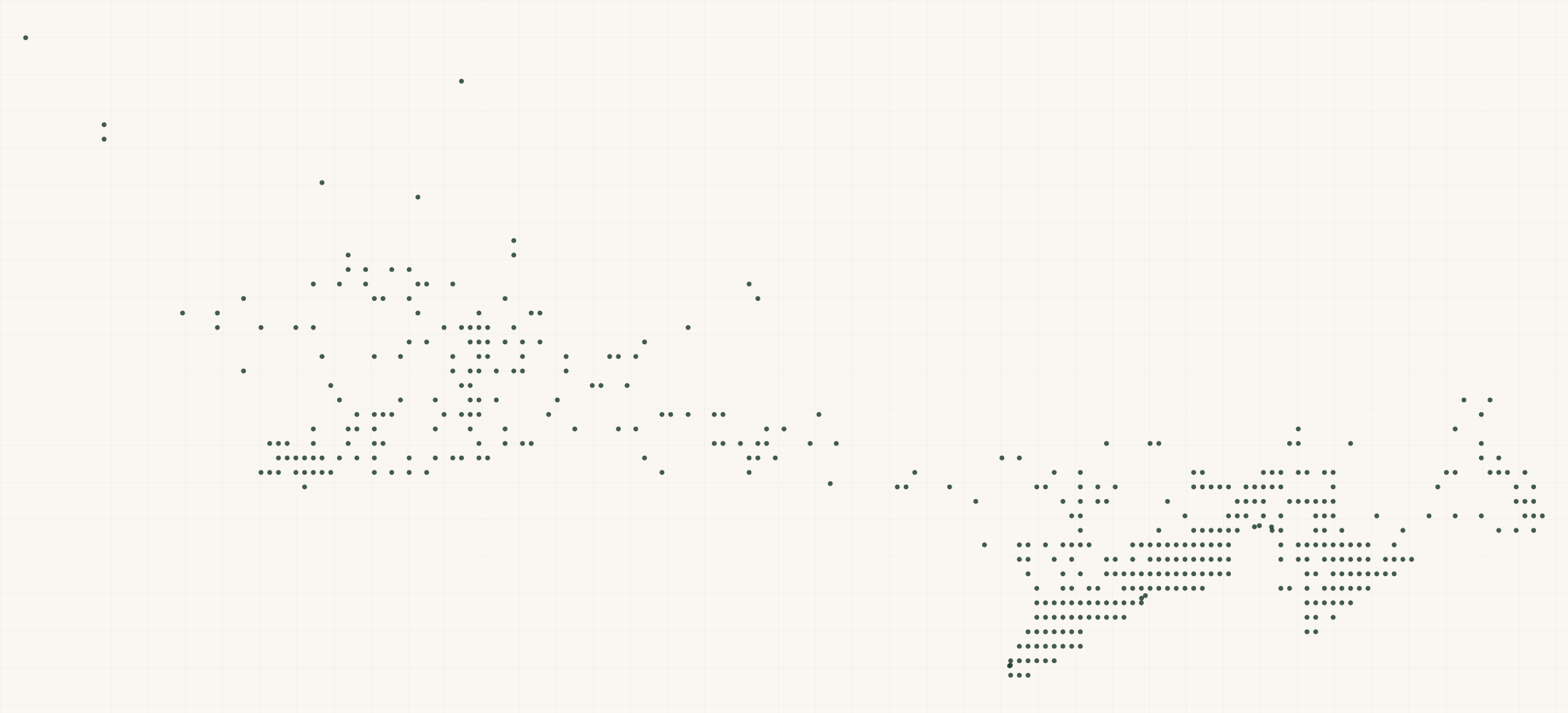 Map of where the ROAR Organic Retailers are