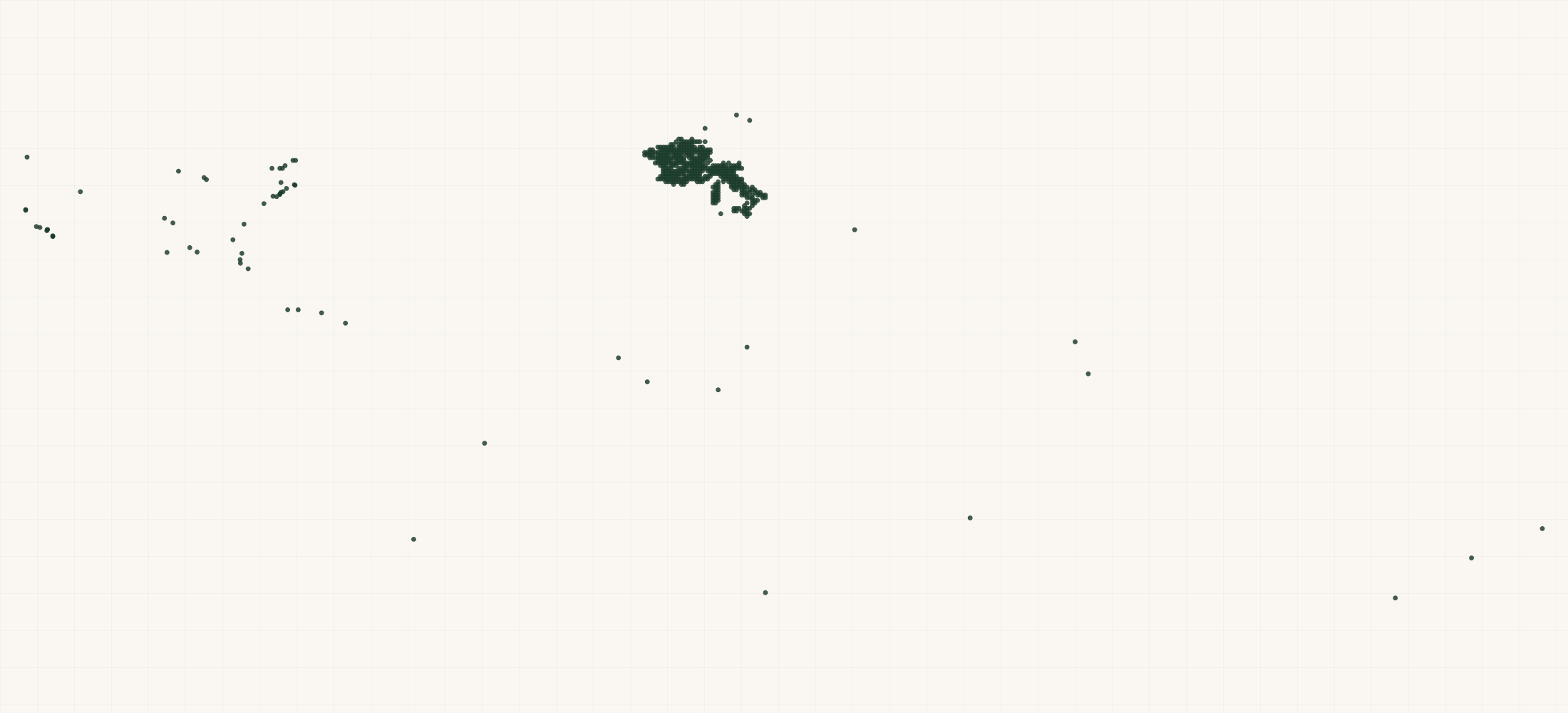 Map of where the RoC Retailers are
