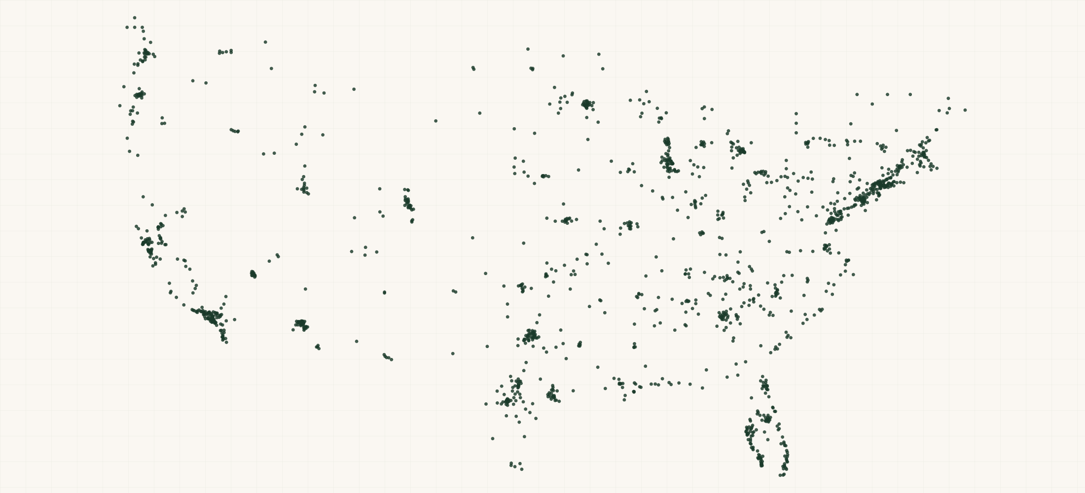 Map of where the RxSight Retailers are
