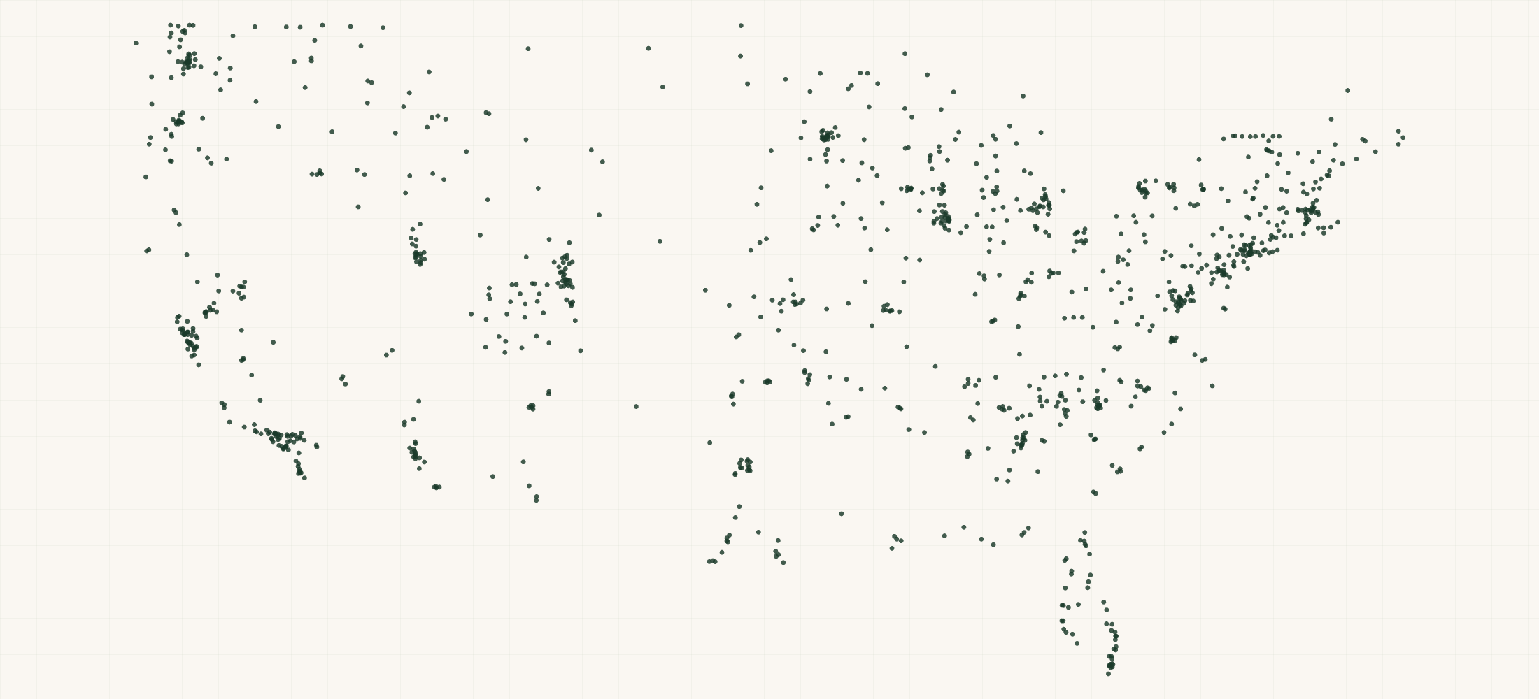 Map of where the Salsa Cycles Retailers are