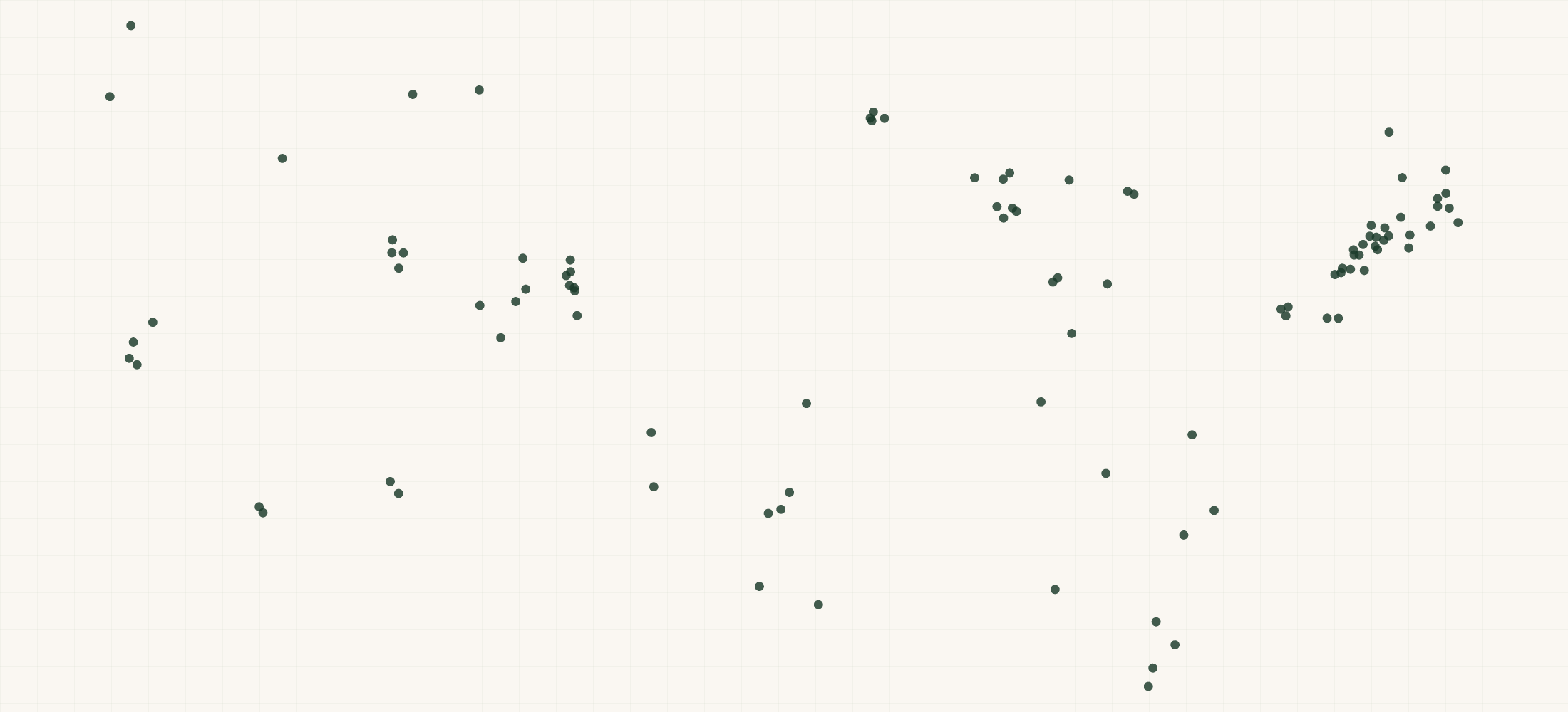 Map of where the SavATree Locations are