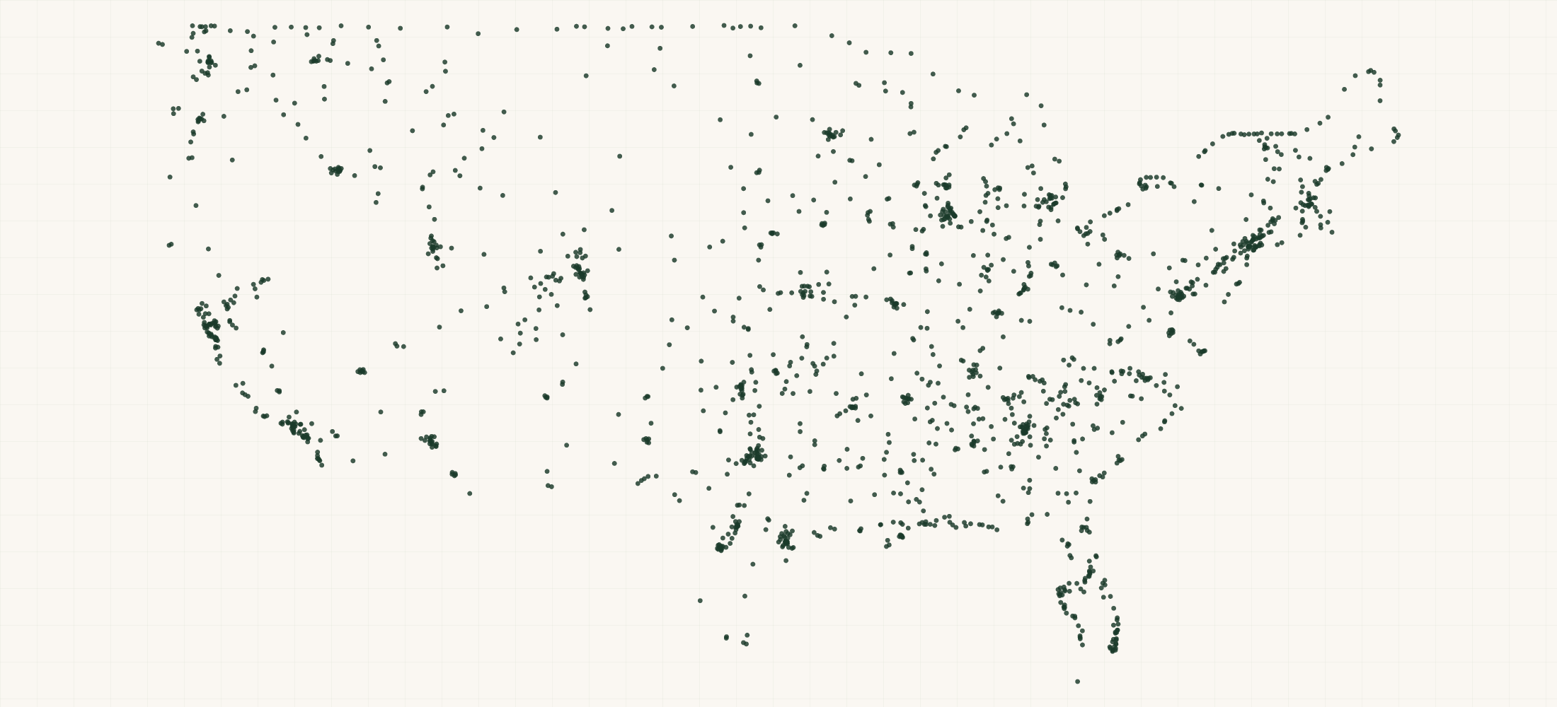 Map of where the Saxx Retailers are