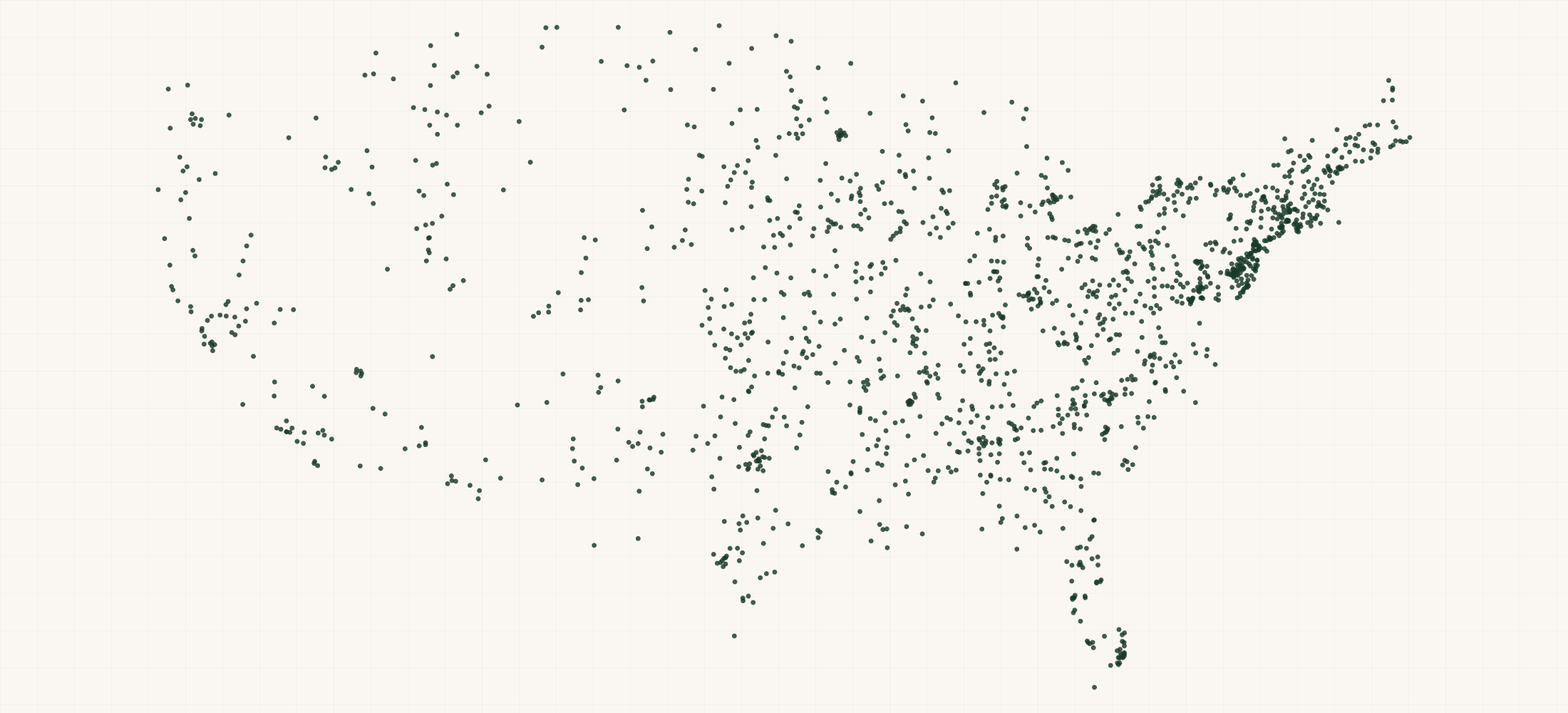 Map of where the Schleich Retailers are