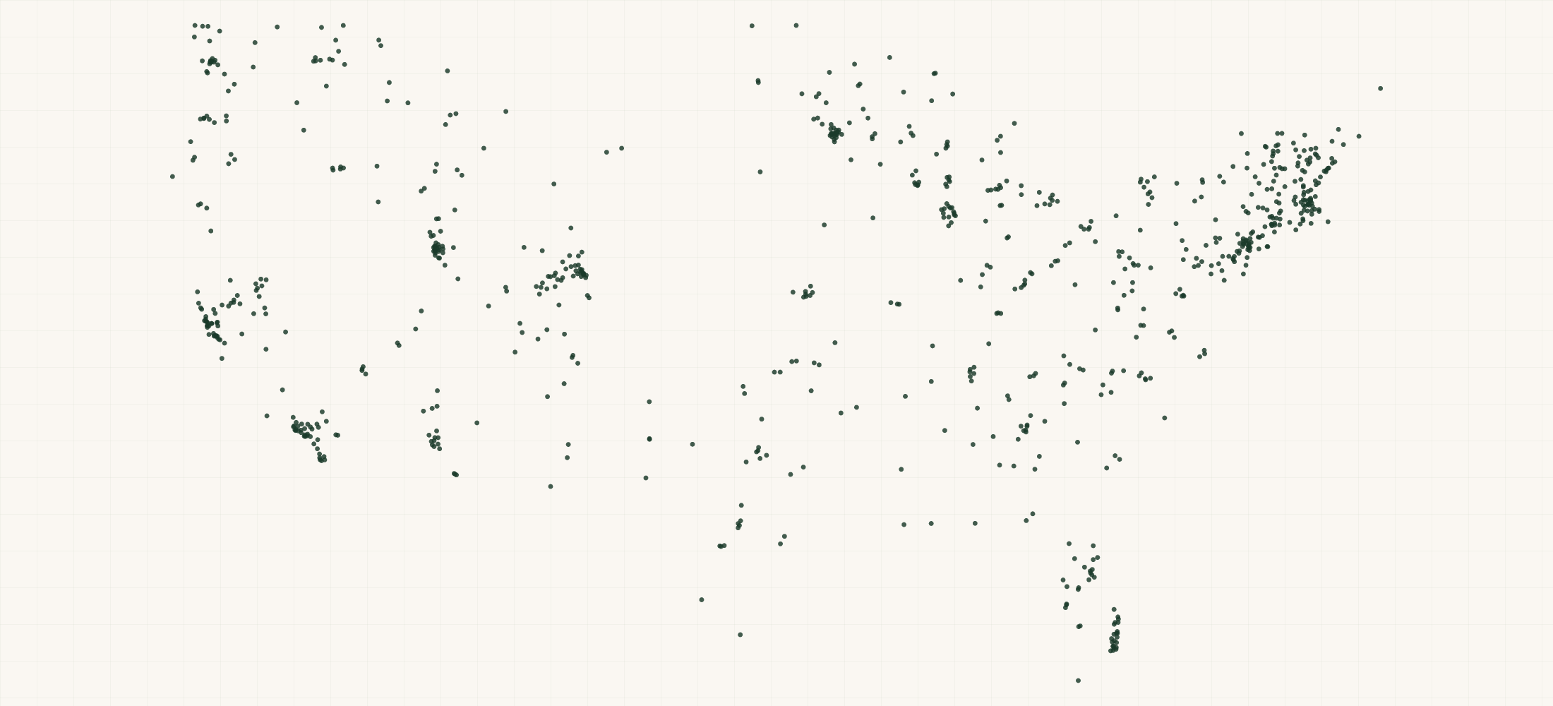 Map of where the SCOTT Sports Retailers are