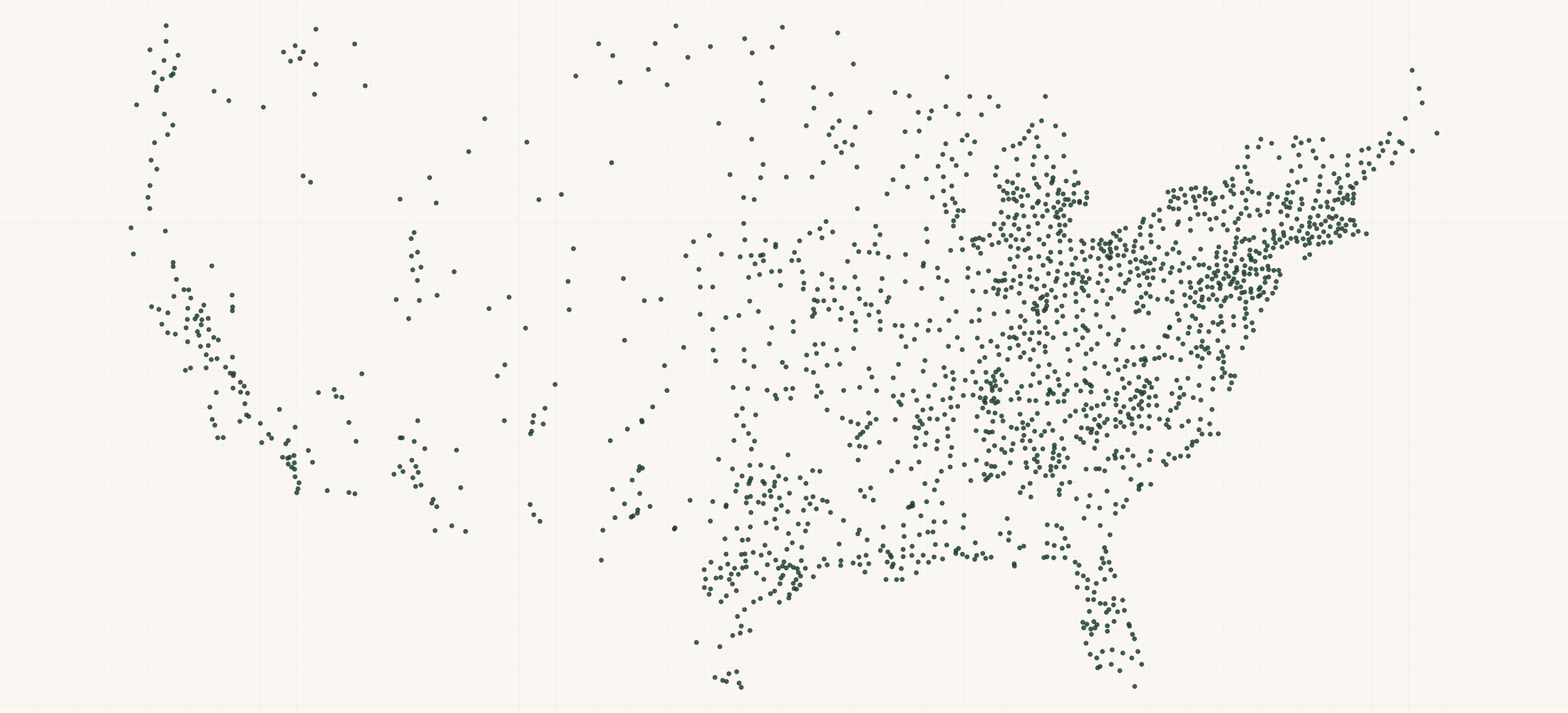 Map of where the Sea-90 Ocean Minerals Retailers are