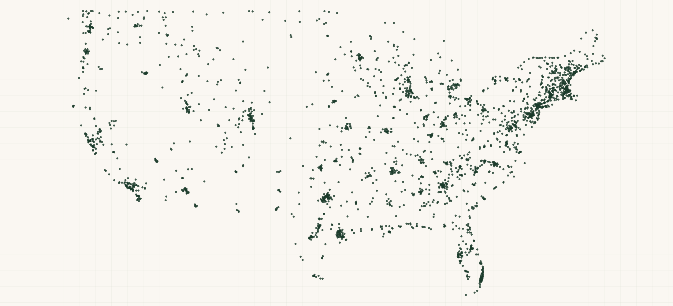 Map of where the Sea to Summit Retailers are
