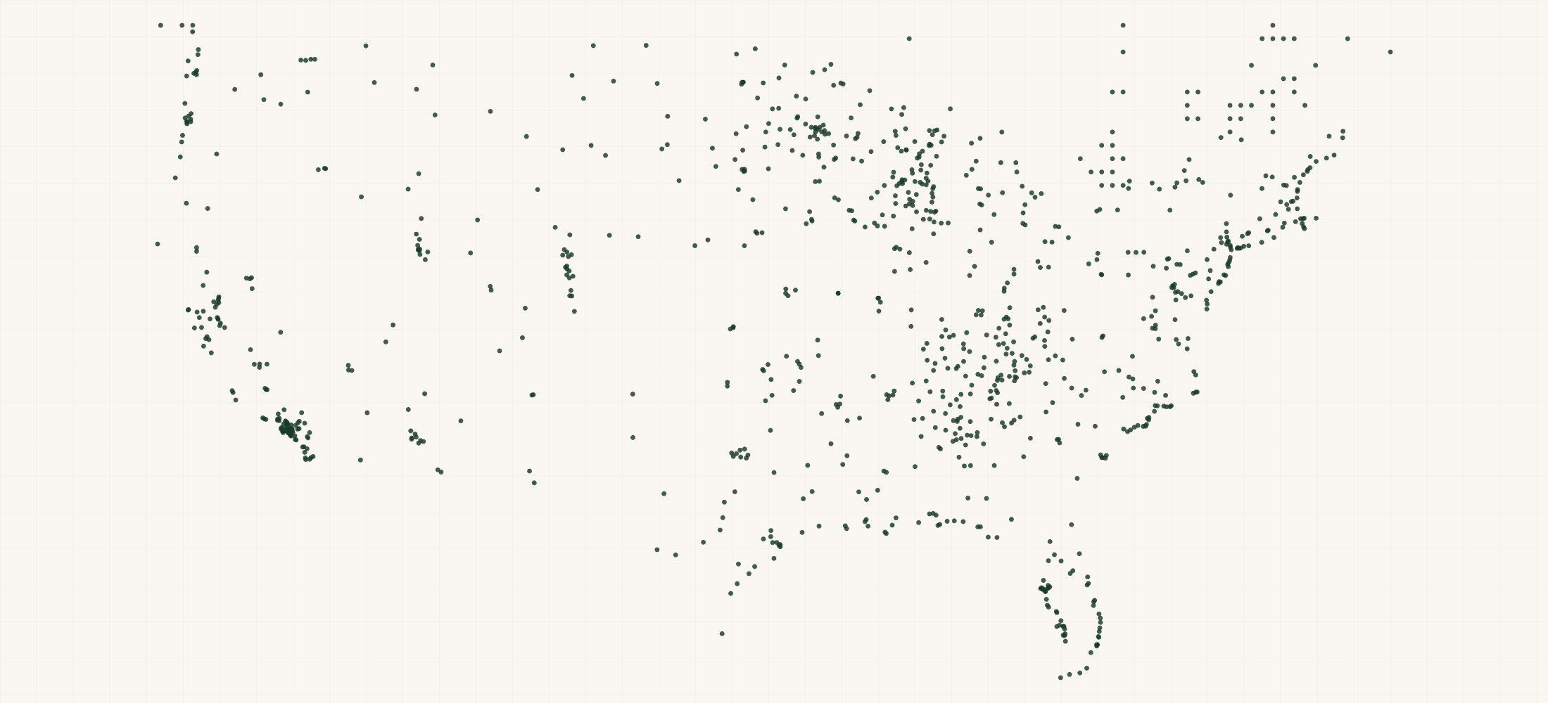Map of where the Seaguar Retailers are
