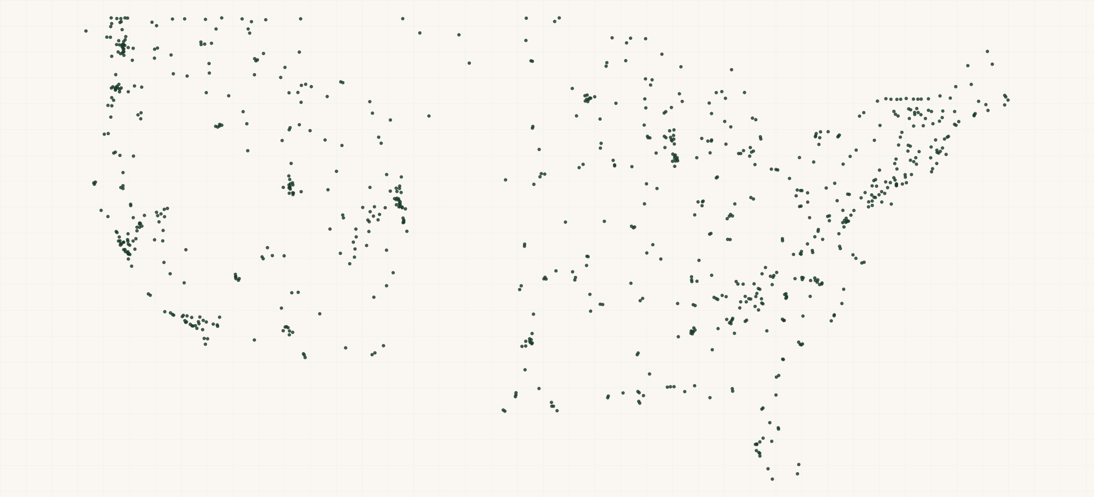 Map of where the SealLine Retailers are