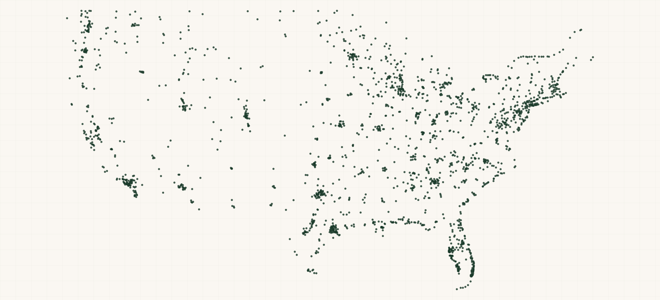 Map of where the Shimano Fishing Retailers are