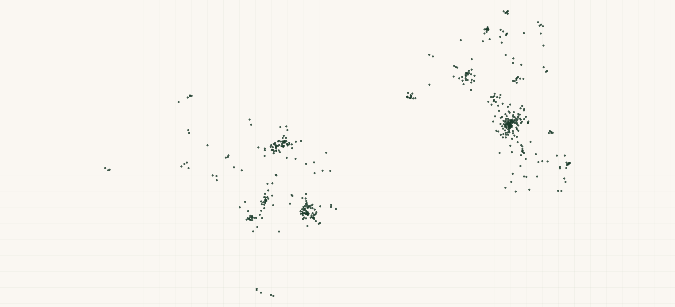 Map of where the Shortbarrel Retailers are