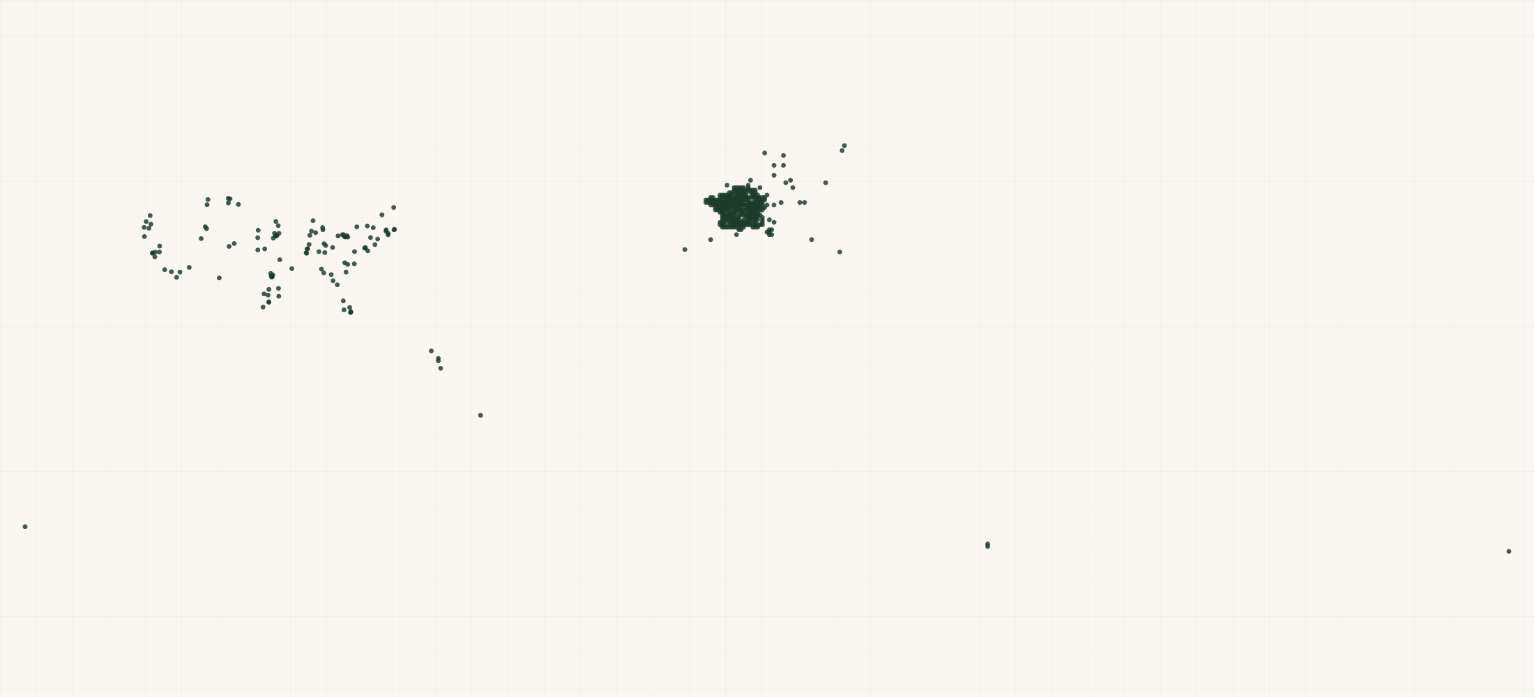 Map of where the Si Si La Paillette Retailers are