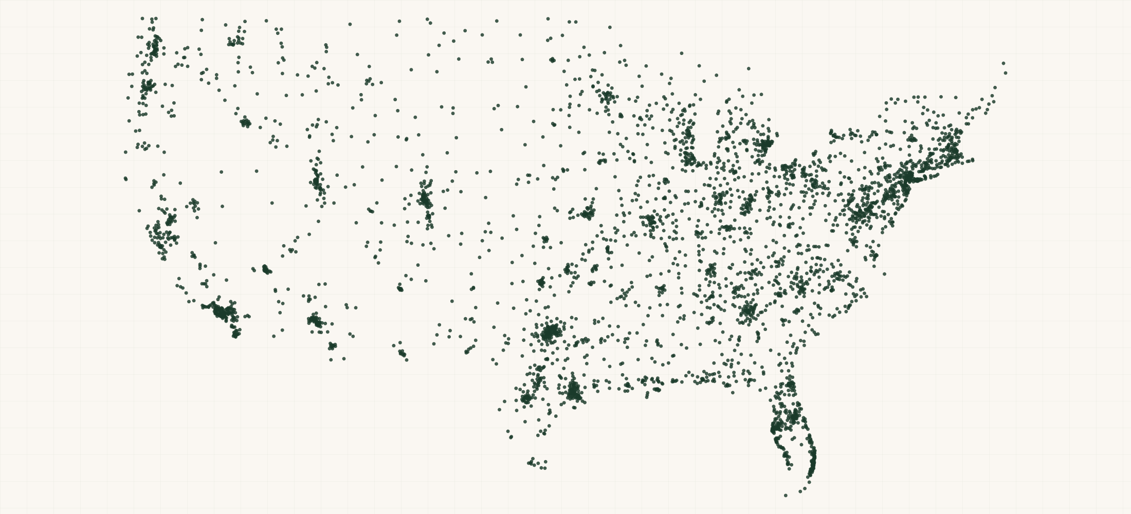 Map of where the Sig Sauer Retailers are