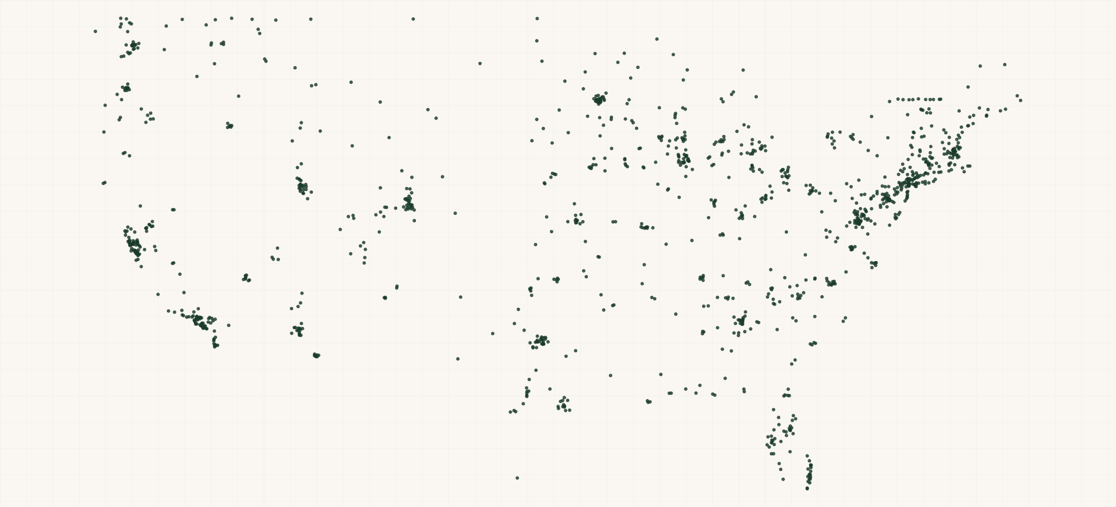 Map of where the Silca Retailers are