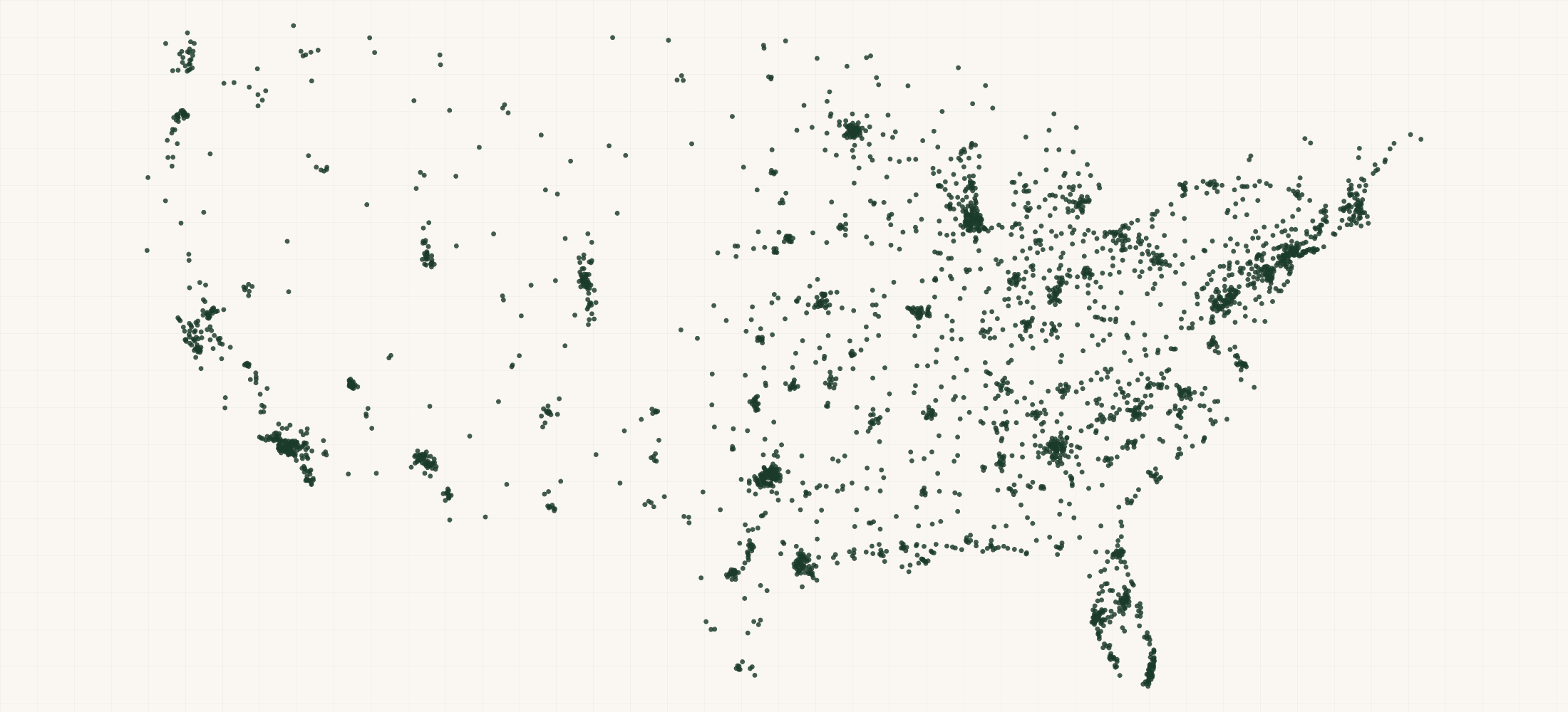 Map of where the simplyFUEL Retailers are