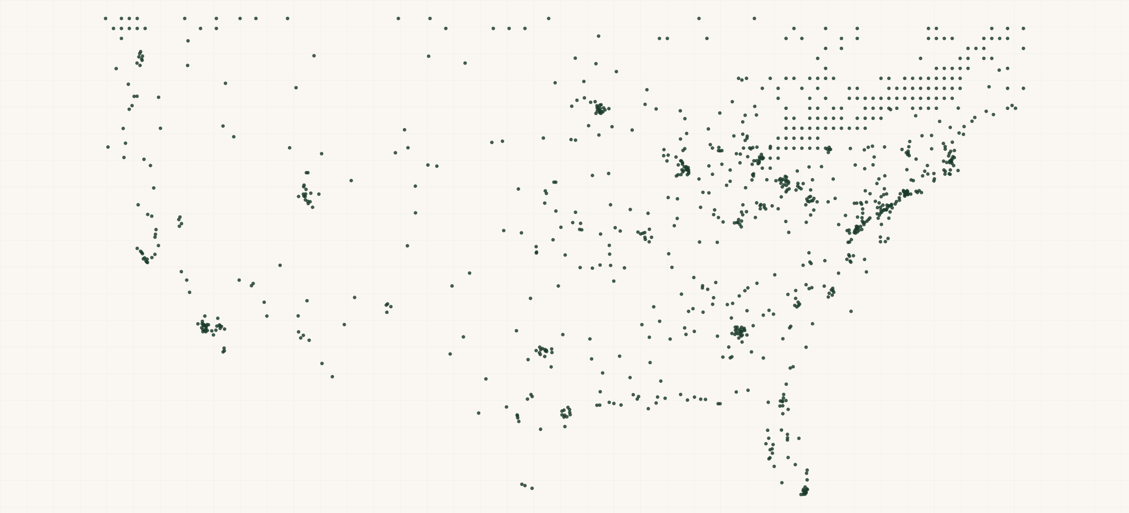 Map of where the Smart Tiles Retailers are