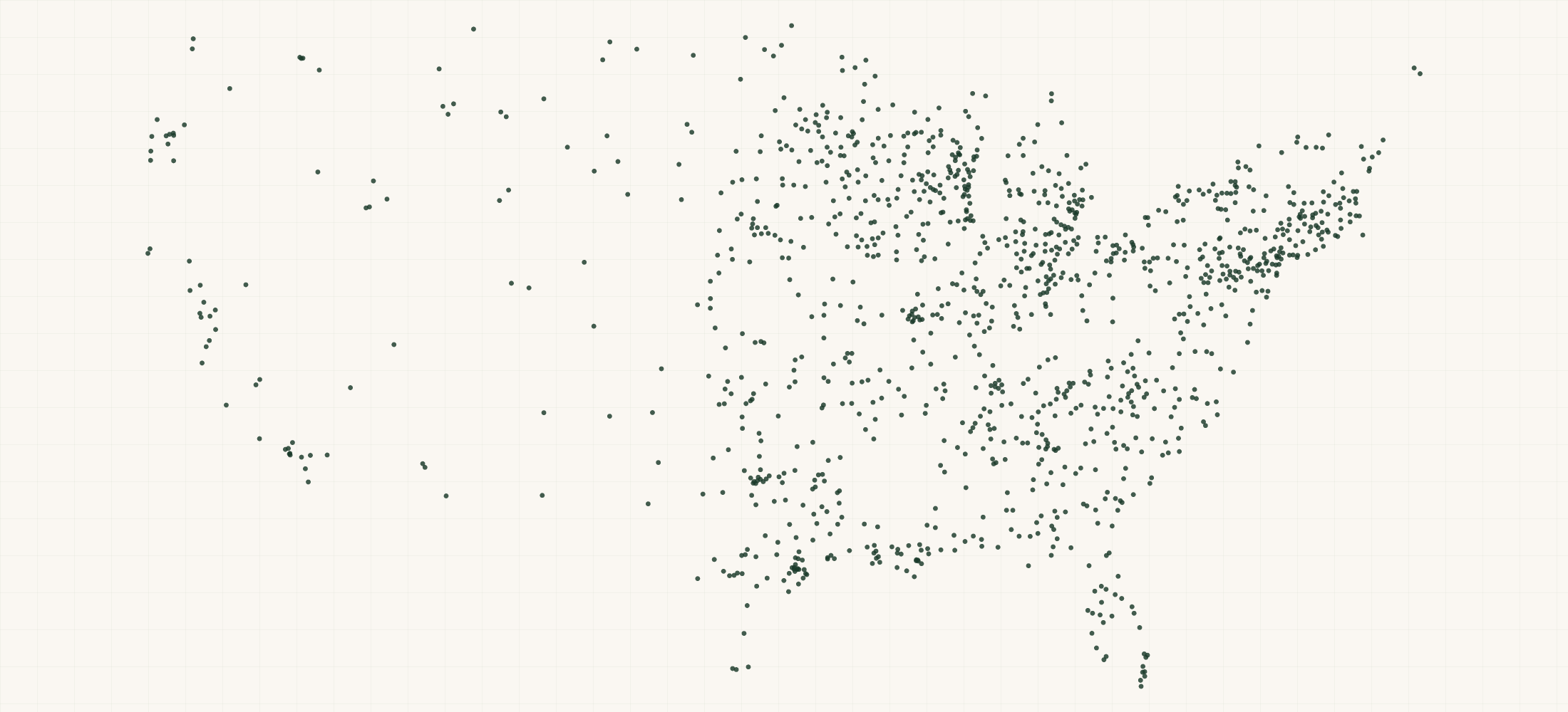Map of where the Snapper Dealers are