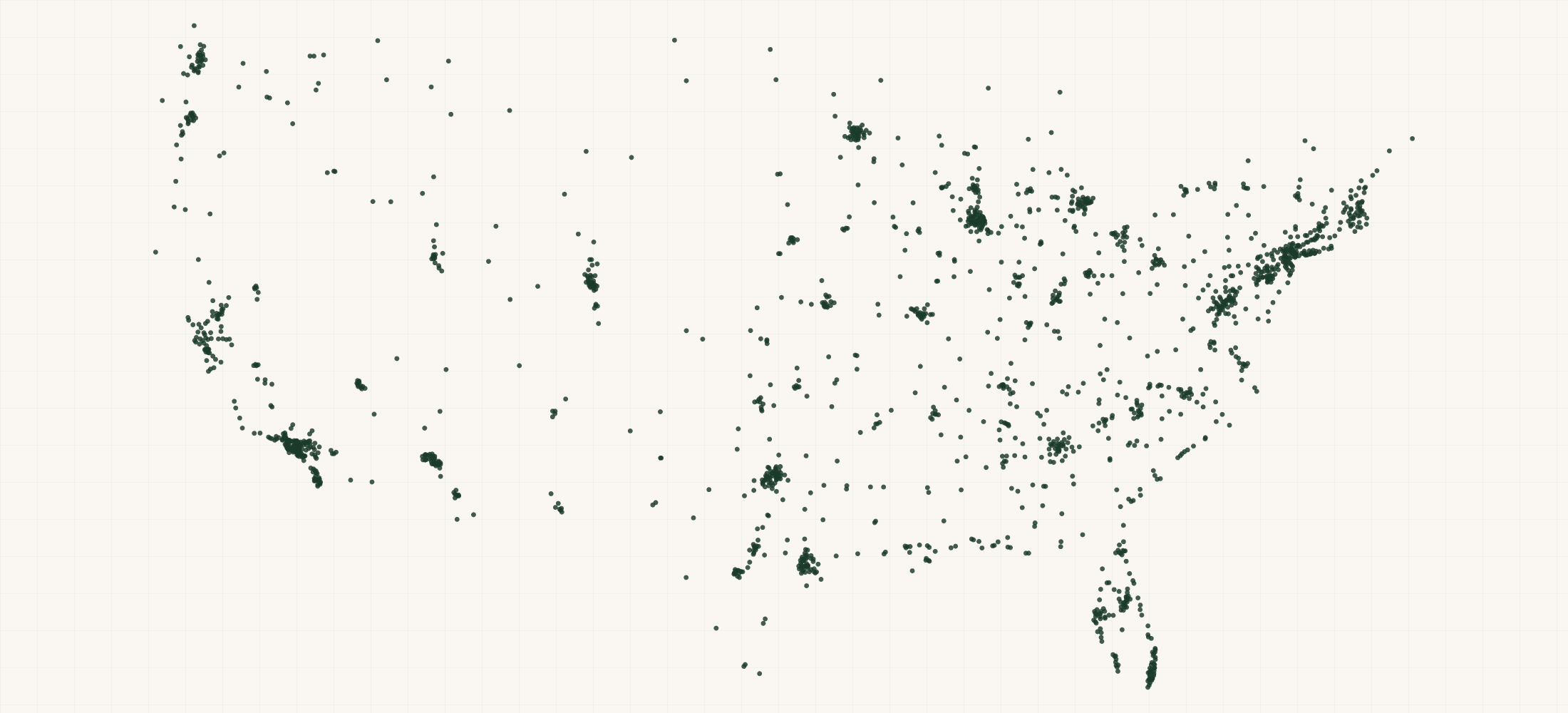 Map of where the Solawave Retailers are