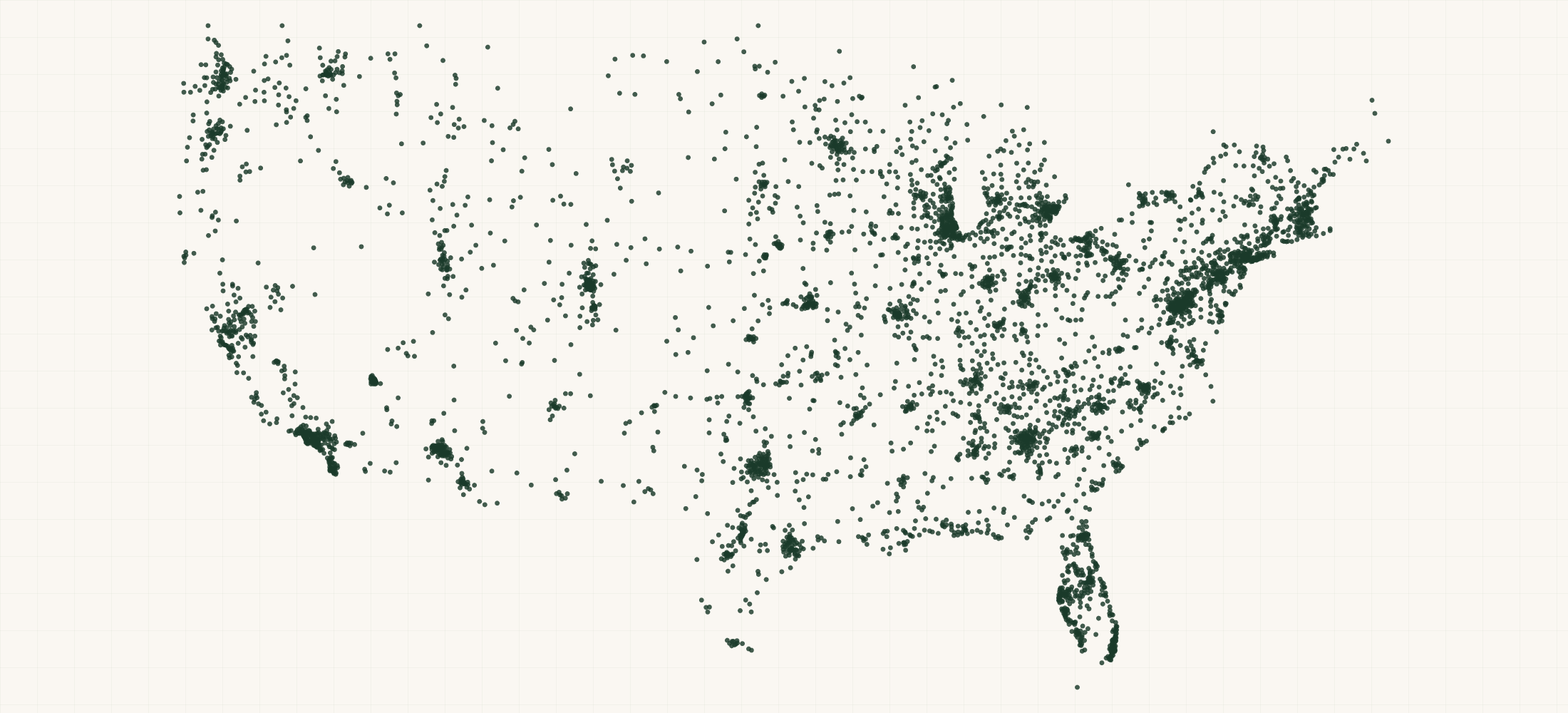 Map of where the Spiceology Retailers are