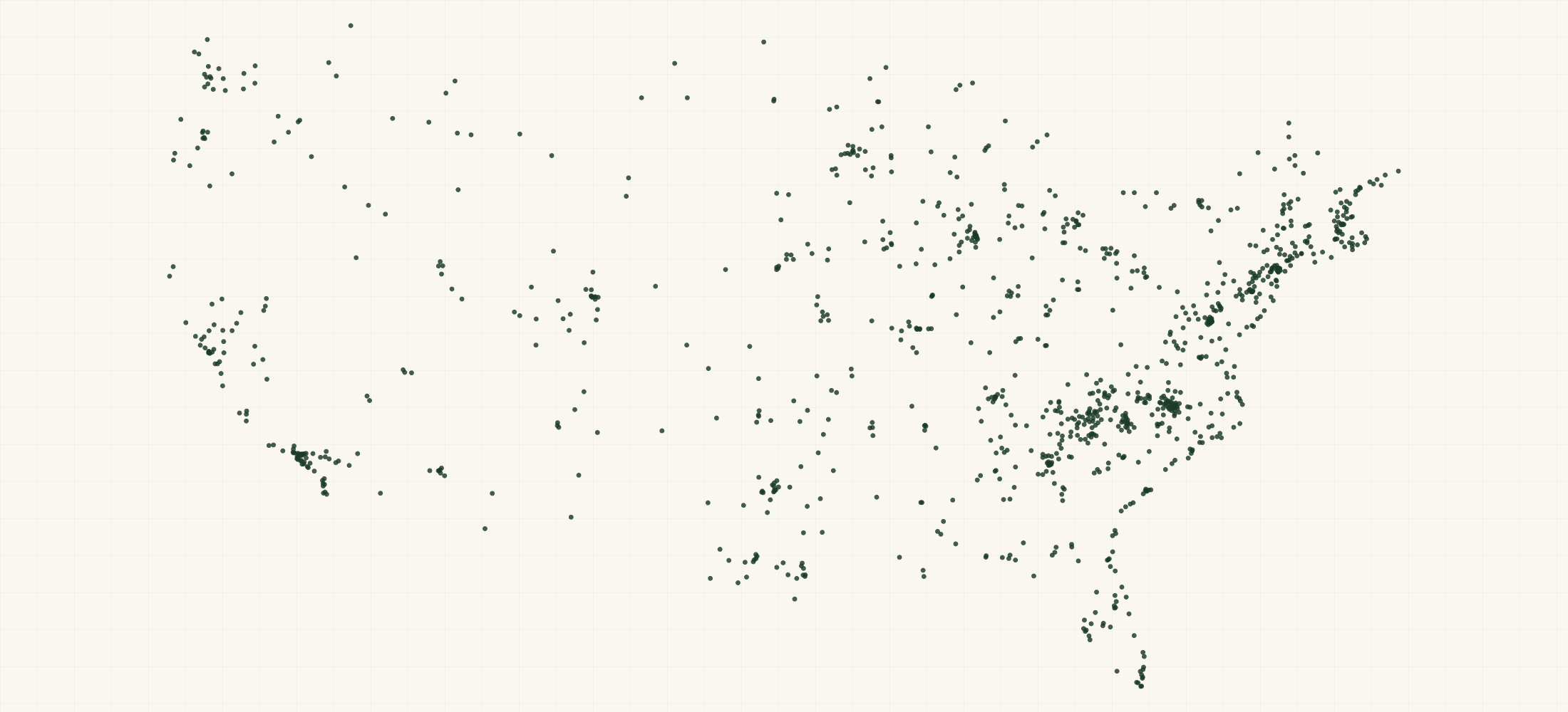 Map of where the Spicewalla Retailers are