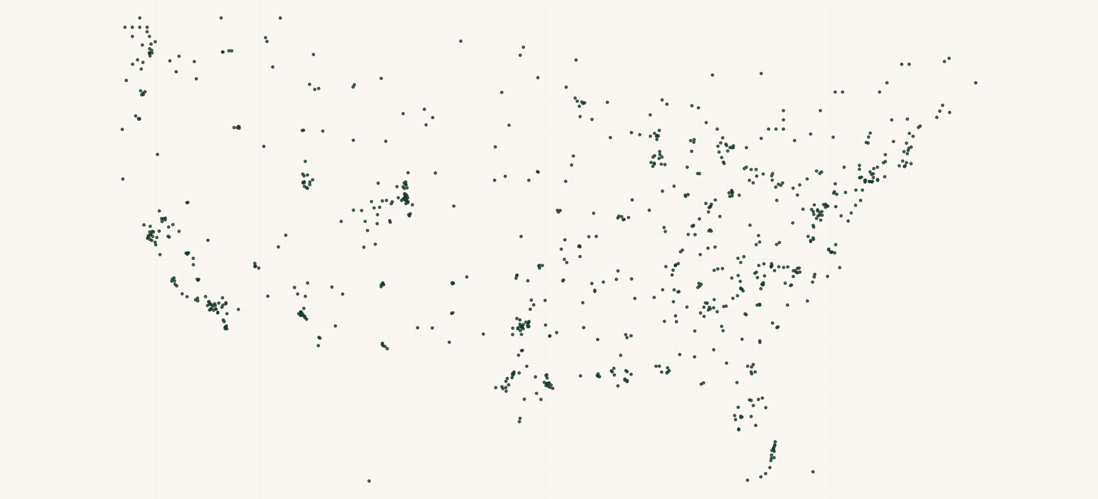 Map of where the Spyderco Retailers are